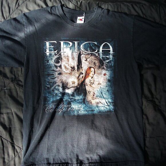 Band Tees × Vintage Vintage Epica The Divine Conspiracy T-Shirt Size US L / EU 52-54 / 3 - 2 Thumbnail