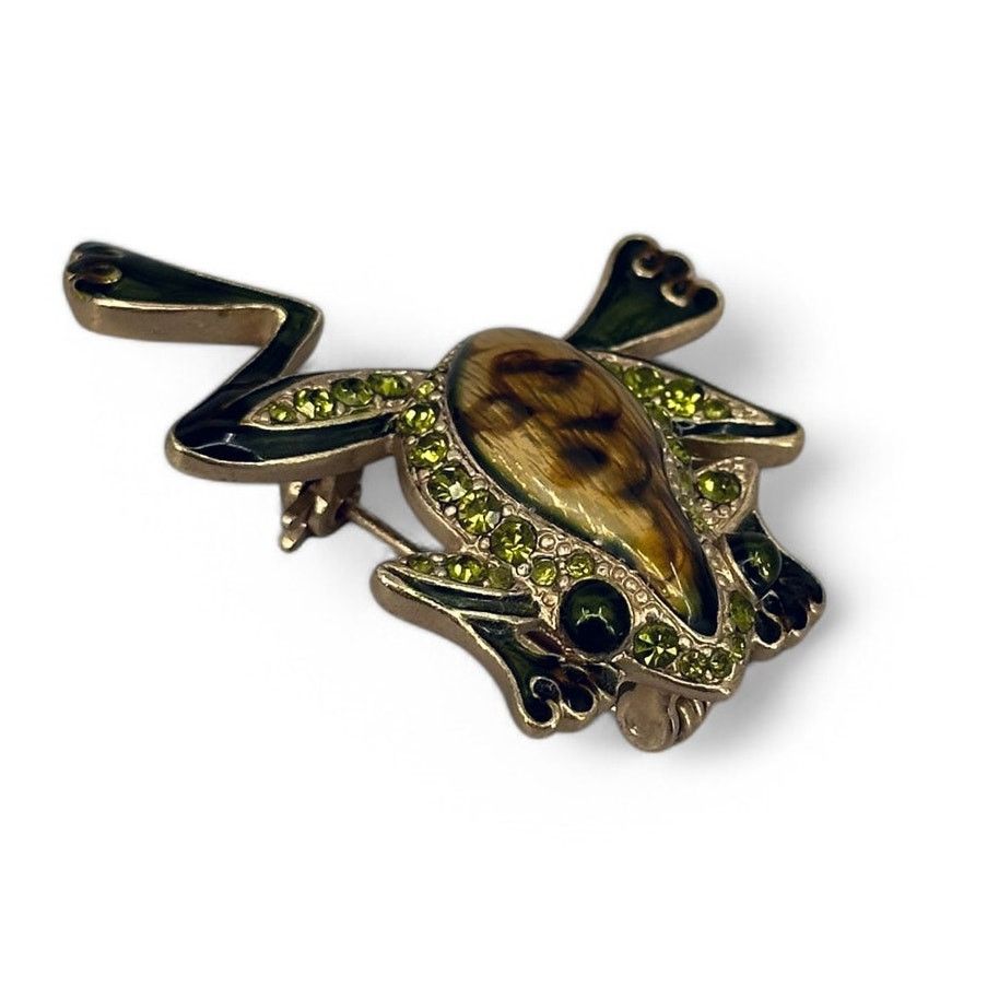Other Lauren Conrad Leaping Frog Brooch Rhinestone Enamel Pin Size ONE SIZE - 1 Thumbnail