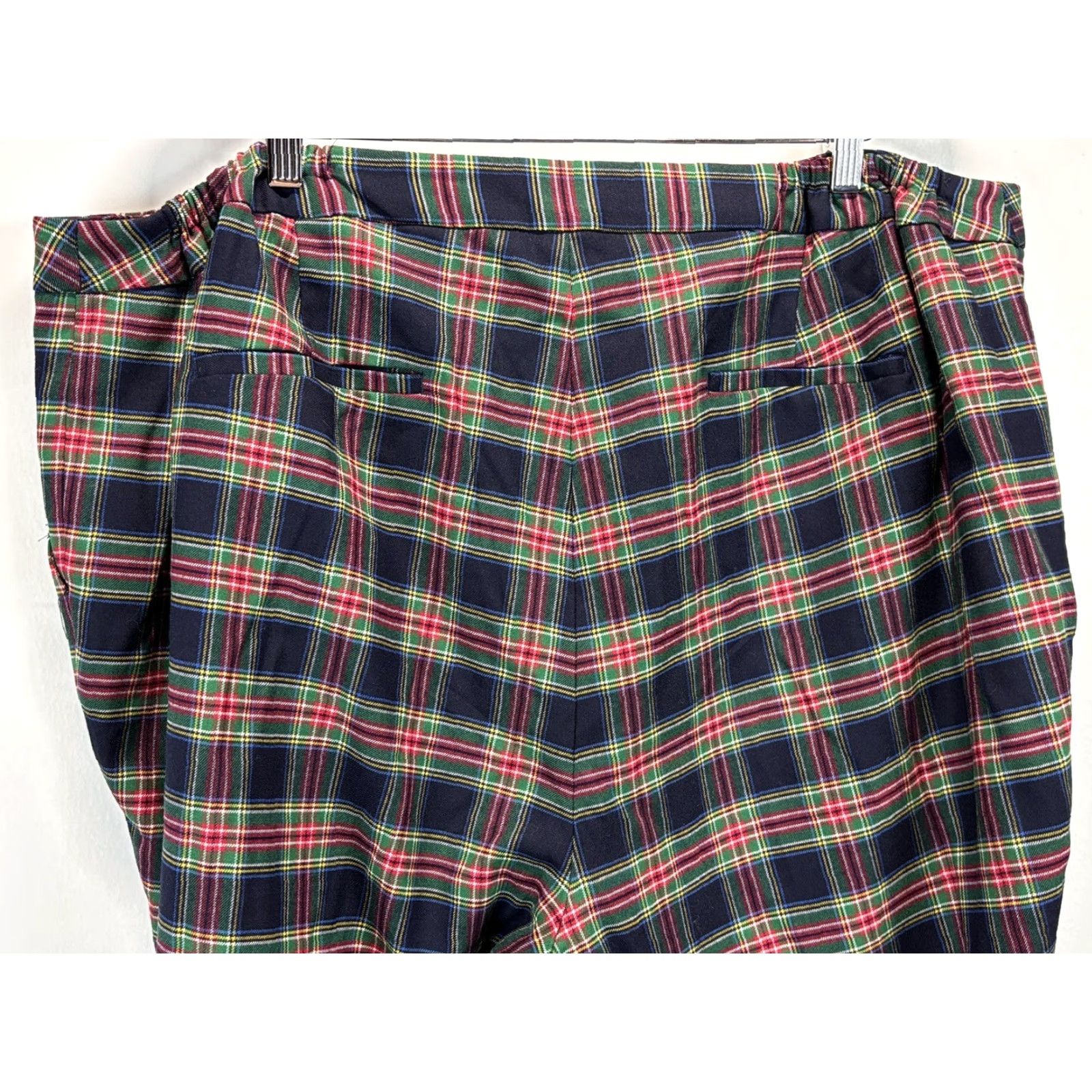 Talbots Talbots Plus Size 24W Wool Blend Plaid Tartan Dress Pants with Bow Detail for Women Size 42" / US 20 - 4 Thumbnail