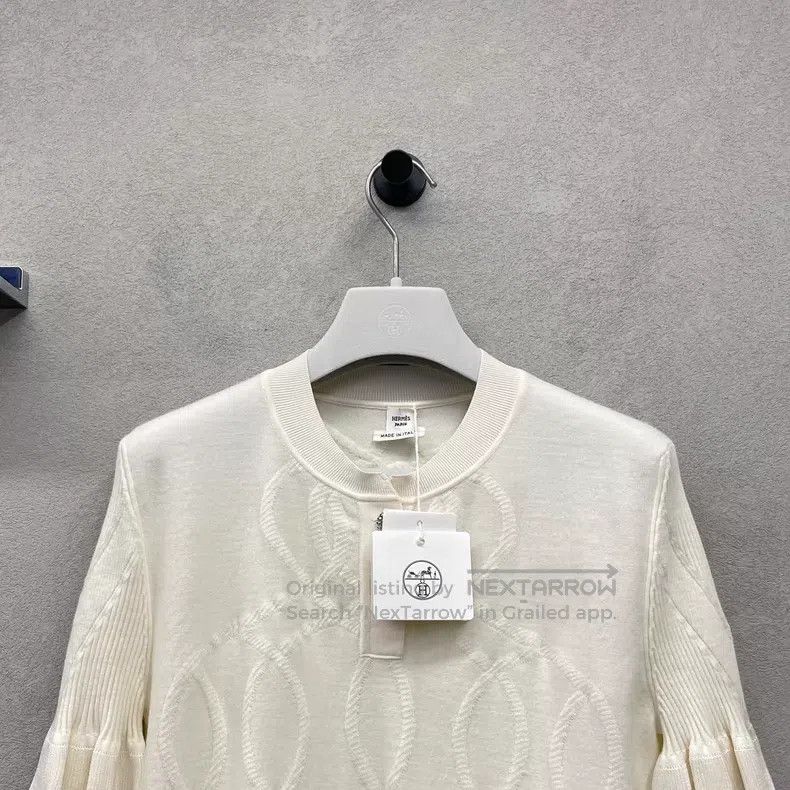 Hermes Hermes Short Sleeve Sweater with Ruffled Sleeves Size S / US 4 / IT 40 - 4 Thumbnail