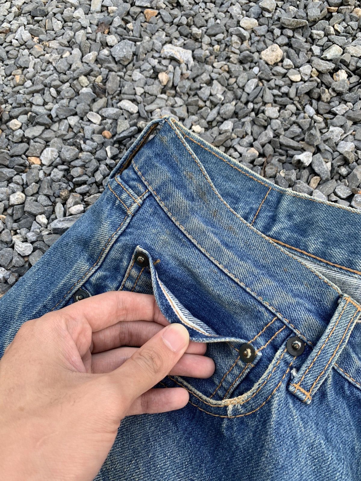 Japanese Brand VINTAGE URBAN RESEARCH SELVEDGE RUSTY JAPANESE DISTRESSED Size US 31 - 13 Thumbnail