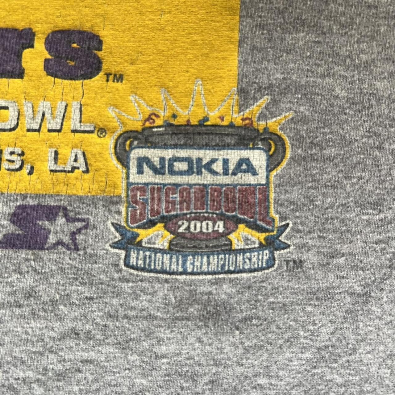 Vintage Crazy Vintage 2000s/Y2K 2004 LSU Tigers Nokia Sugar Bowl National Championship Starter Graphic Shirt Size US XL / EU 56 / 4 - 3 Thumbnail