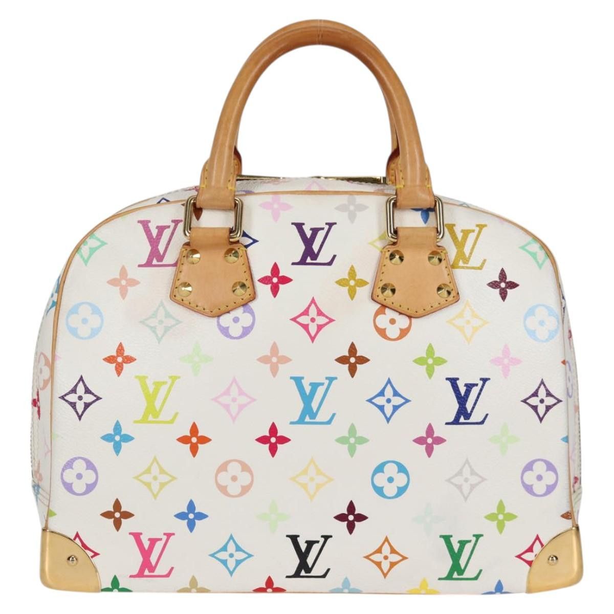 Louis Vuitton LOUIS VUITTON Monogram Multicolor Trouville Hand Bag White Size ONE SIZE - 2 Thumbnail