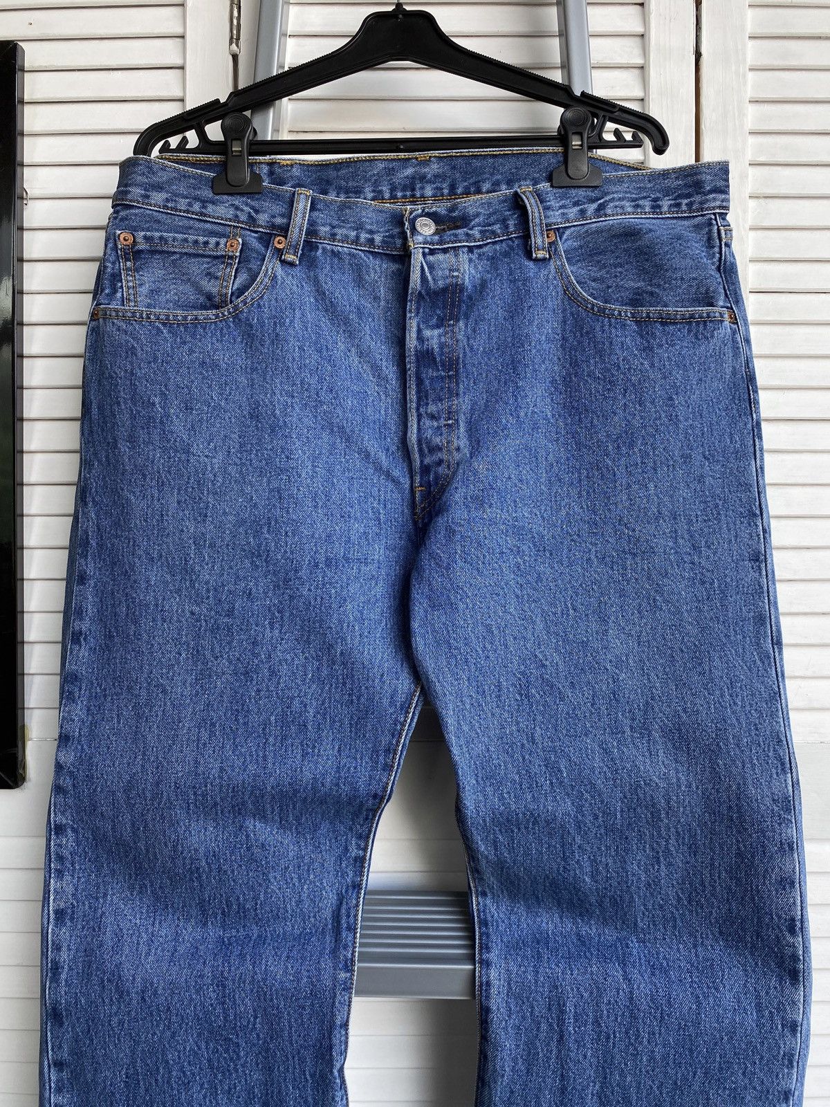 Levi's × Vintage Vintage Levis 501 Blue Denim Baggy Jeans Pants USA W38 L28 Size US 38 / EU 54 - 4 Thumbnail