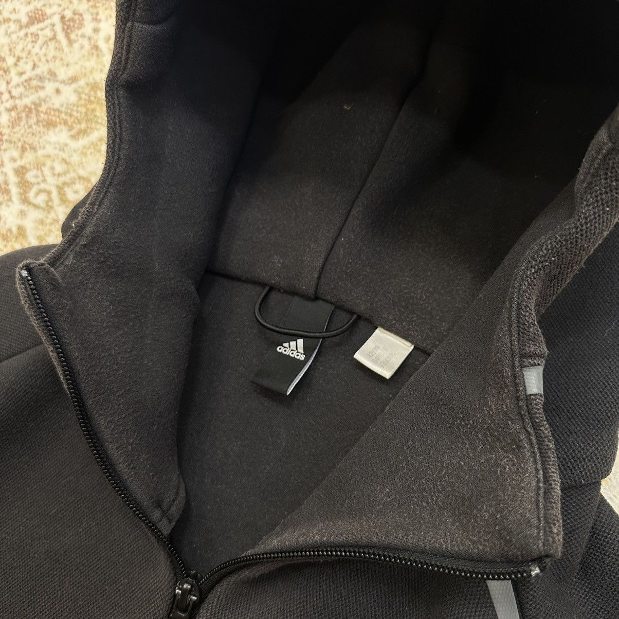 If Six Was Nine Vintage Adidas Zip Hoodie Sport-wear Trashed 00s Y2K Size US L / EU 52-54 / 3 - 6 Thumbnail