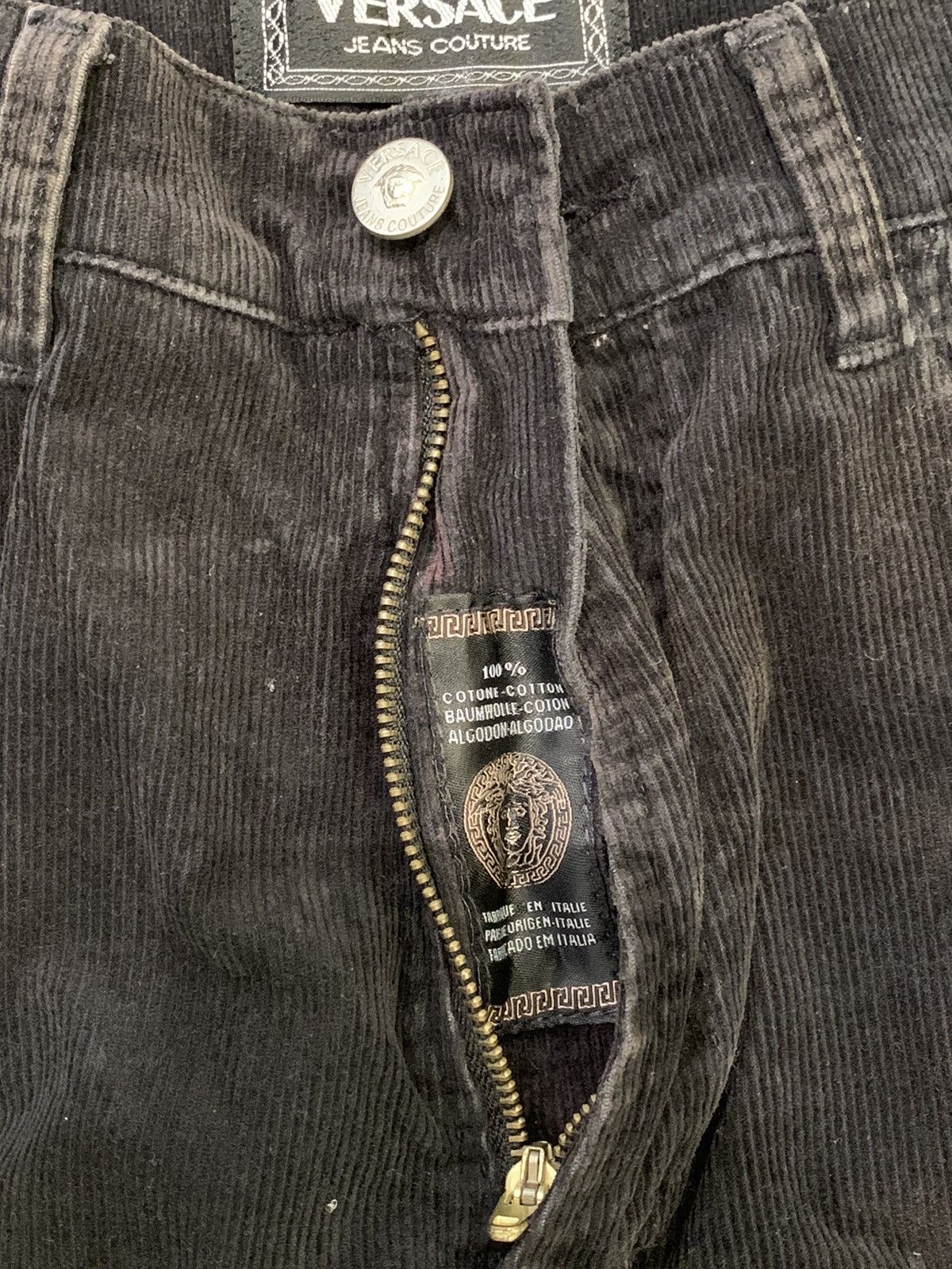 Versace × Versace Jeans Couture × Vintage Vintage Versace corduroy pants Size US 34 / EU 50 - 4 Thumbnail
