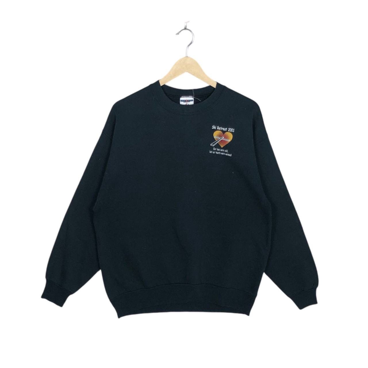 Vintage Vintage Y2K Ski Retreat Bible Wording Sweatshirt Jumper Size US L / EU 52-54 / 3 - 1 Thumbnail