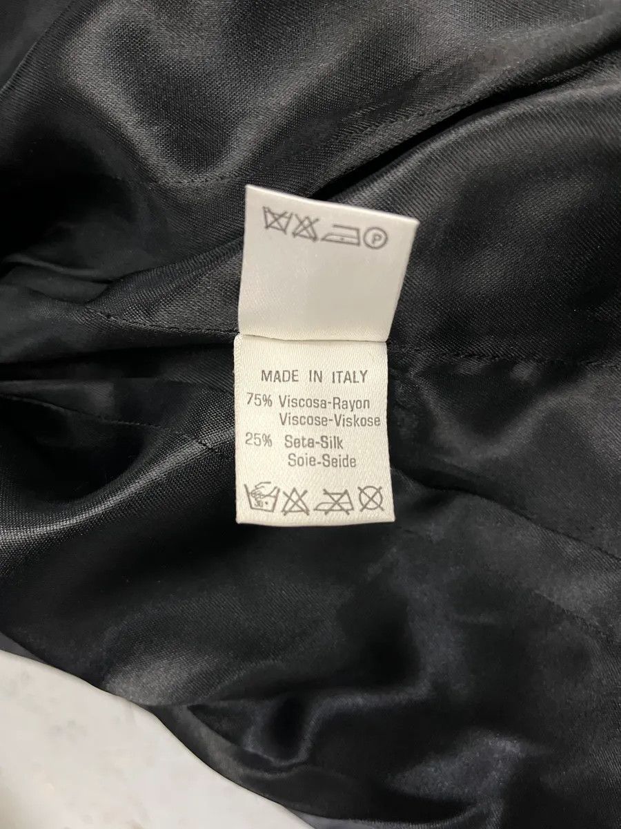 Roberto Cavalli × Vintage 2000s Roberto Cavalli Silver Paint Black Blazer Size M / US 6-8 / IT 42-44 - 11 Thumbnail