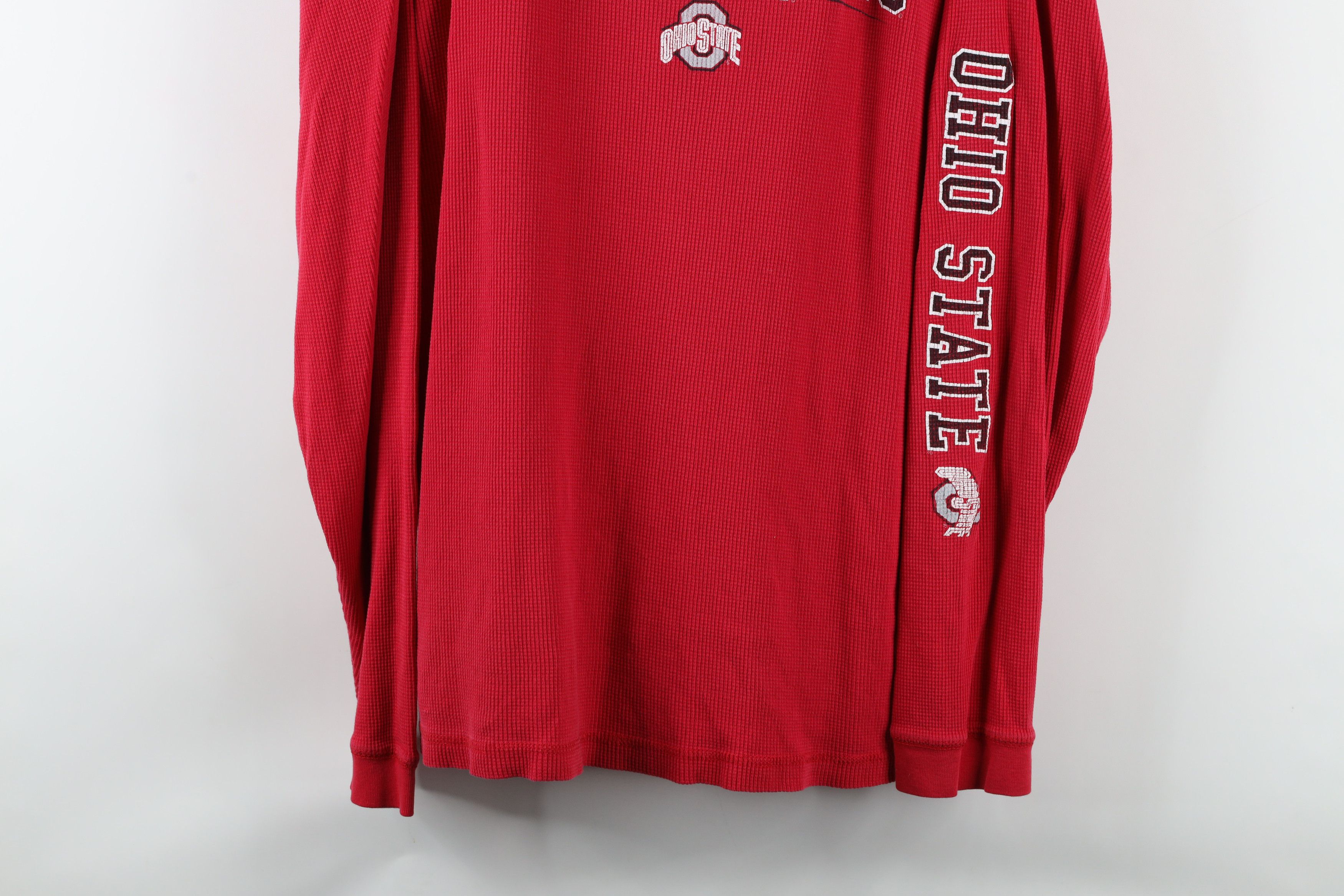 Vintage Vintage 90s Ohio State University Thermal Waffle T-Shirt Size US XXL / EU 58 / 5 - 3 Thumbnail