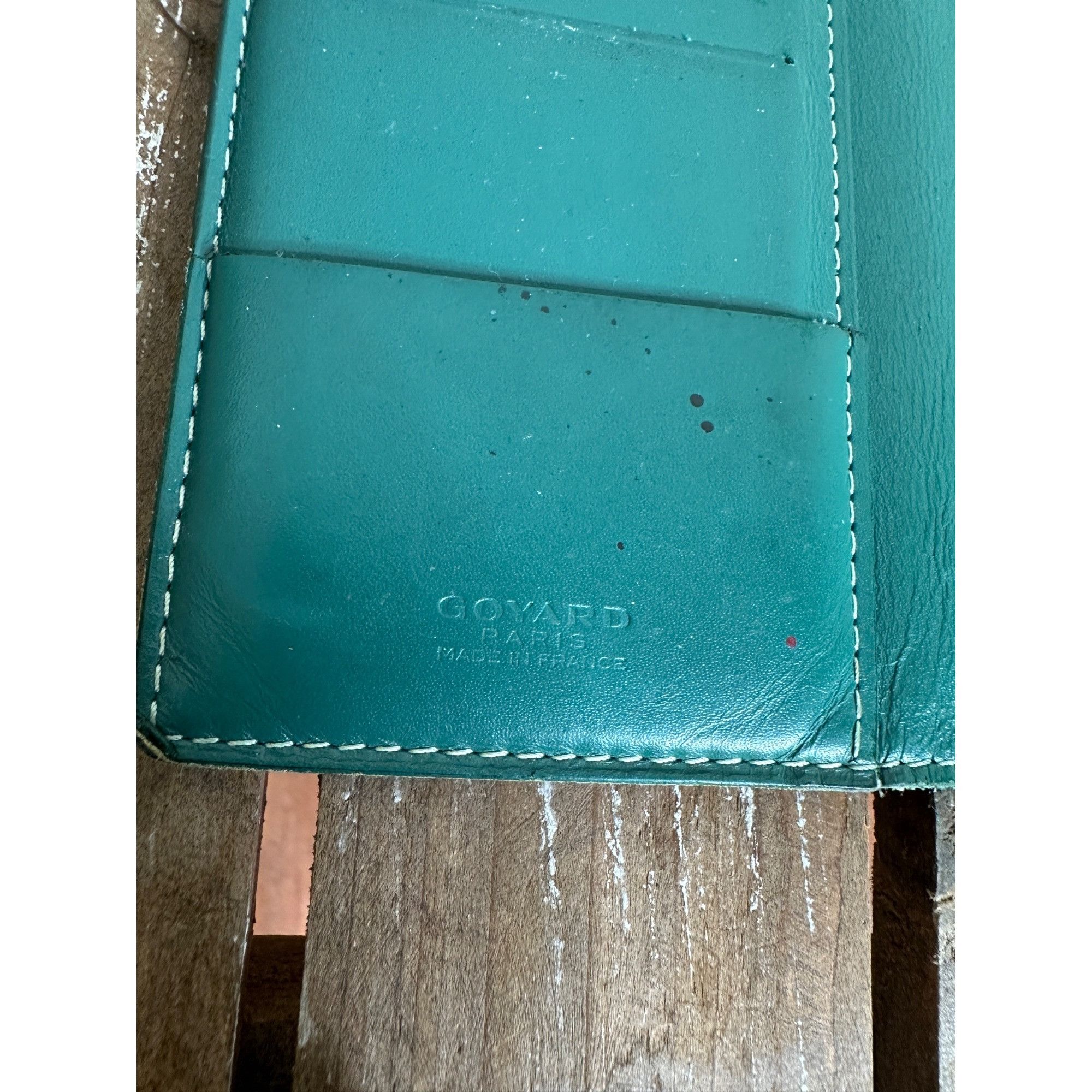 Goyard Green Goyardine Bi Fold Wallet