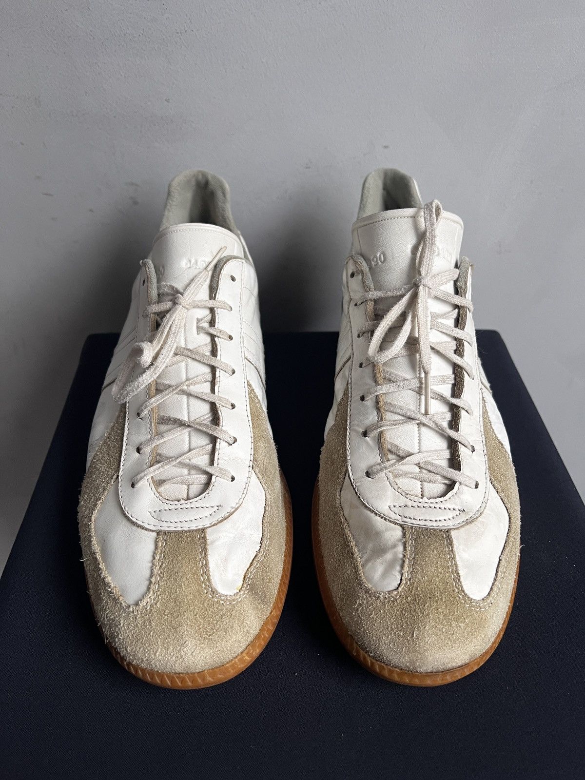 Japanese Brand Maison Margiela Style replica bw sport White Shoes vintage Size US 11 / EU 44 - 5 Thumbnail