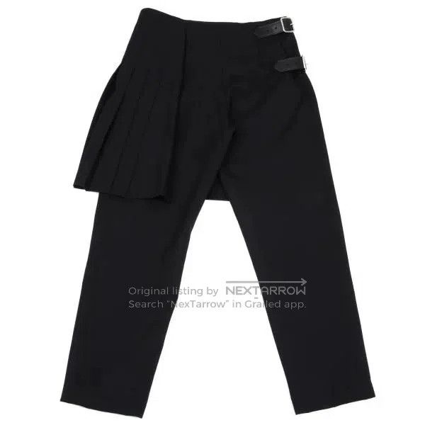 Comme des Garcons Comme Des Garcons size M Black retro pleated skirt pants Size 23" - 3 Thumbnail