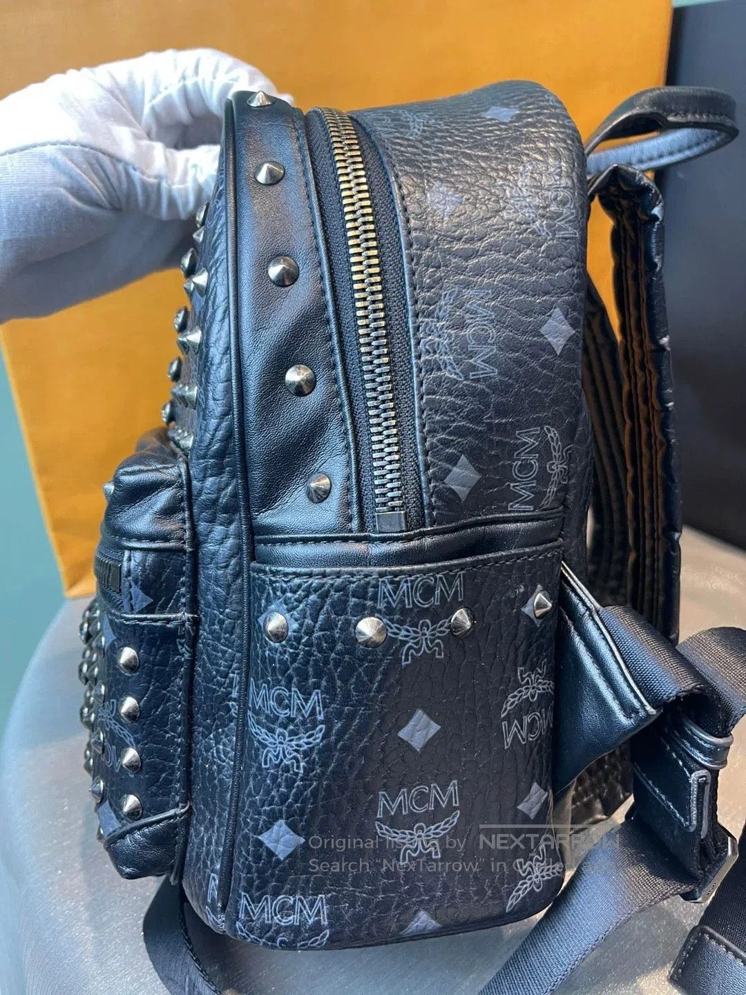 MCM MCM Stark Visetos Studded Small Backpack. Size ONE SIZE - 2 Thumbnail