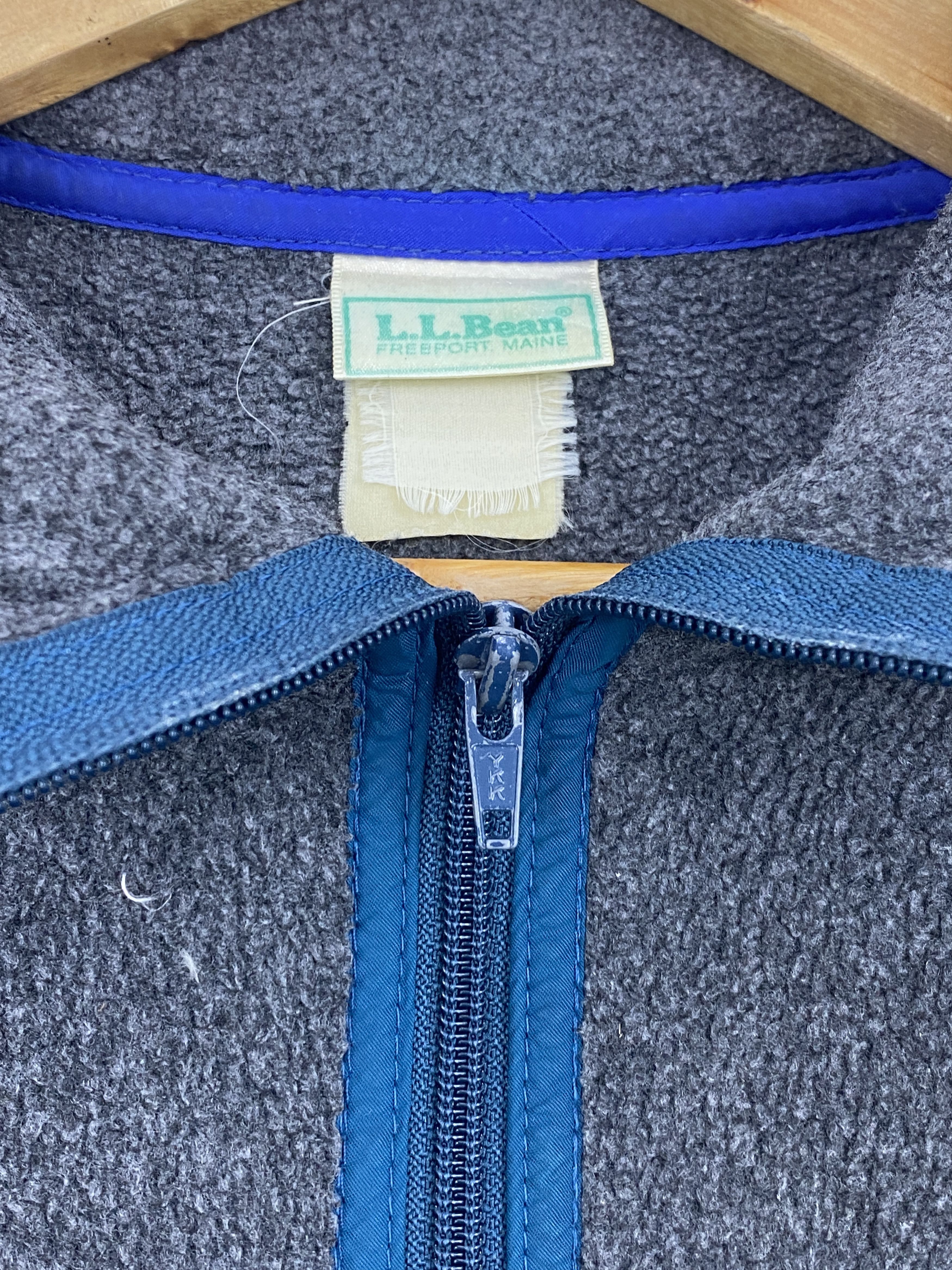 L.L. Bean Vintage 90s L.L. Bean Fleece Zipper Jacket J1922 Size US L / EU 52-54 / 3 - 10 Thumbnail