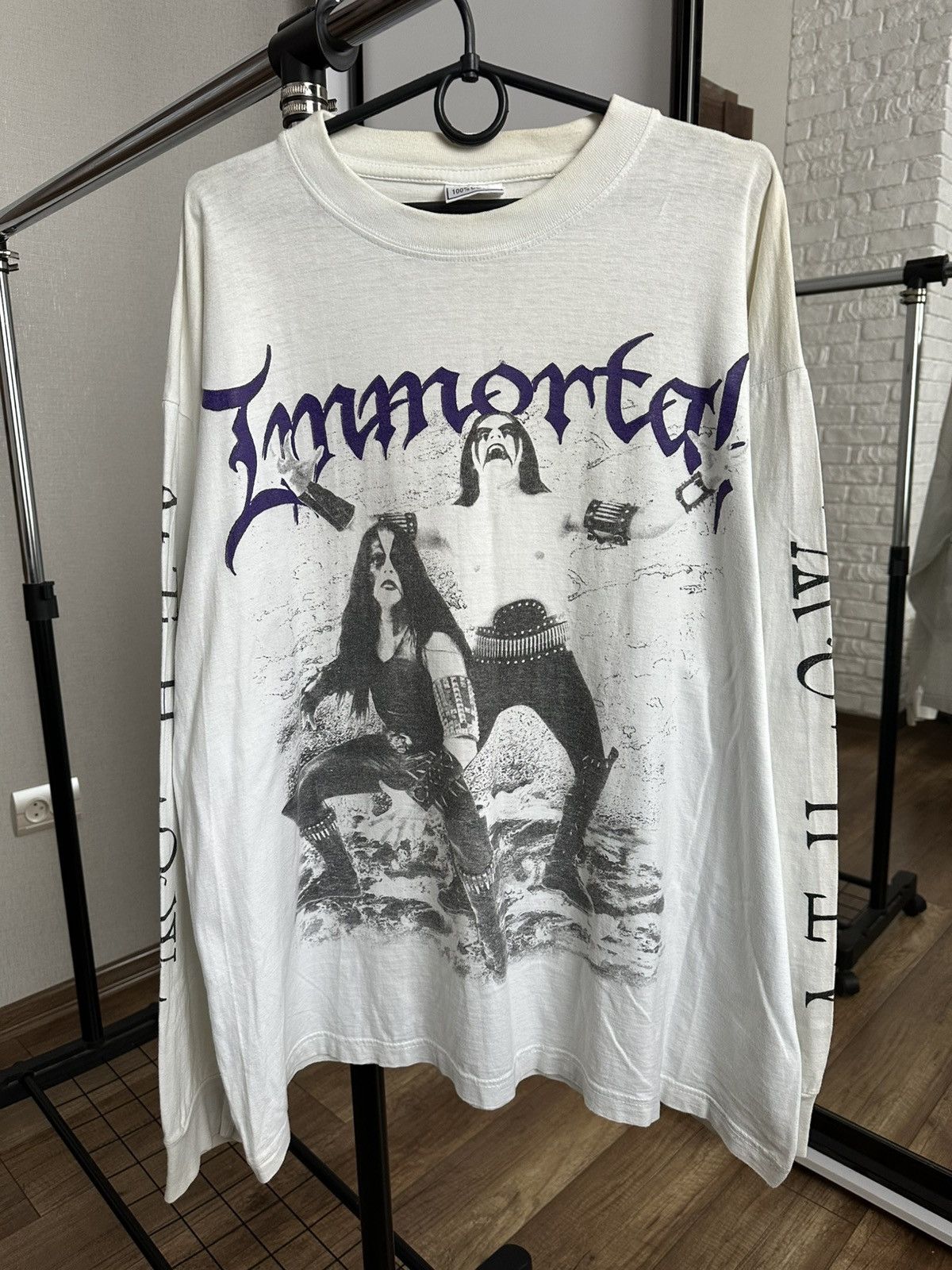 Band Tees 1999 Immortal At The Heart Of Winter Vintage Long Sleeve Tee Size US XL / EU 56 / 4 - 3 Thumbnail