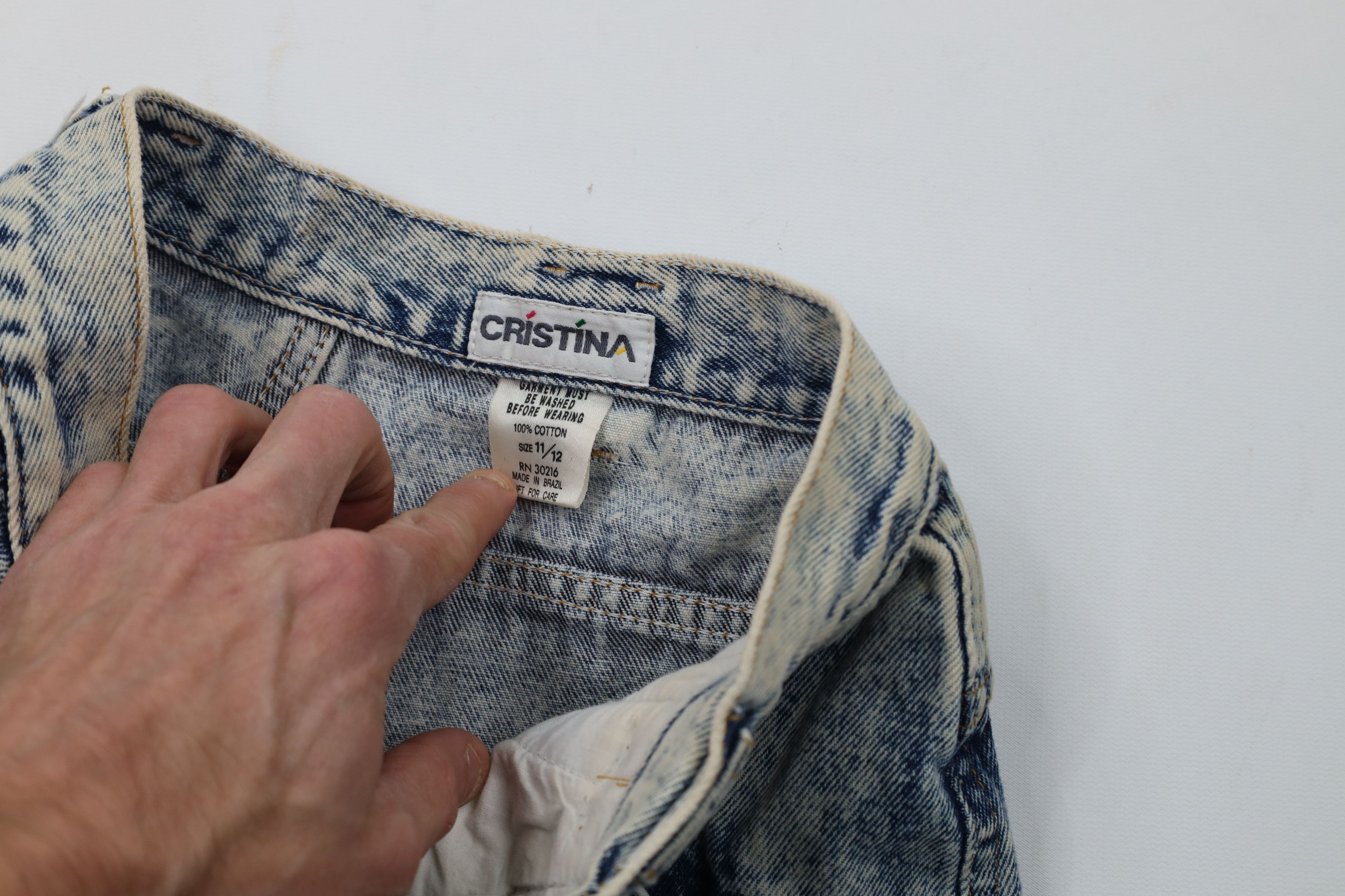 Vintage Vintage 80s 90s Streetwear Acid Wash High Waisted Jeans Size 34" / US 12 / IT 48 - 8 Thumbnail