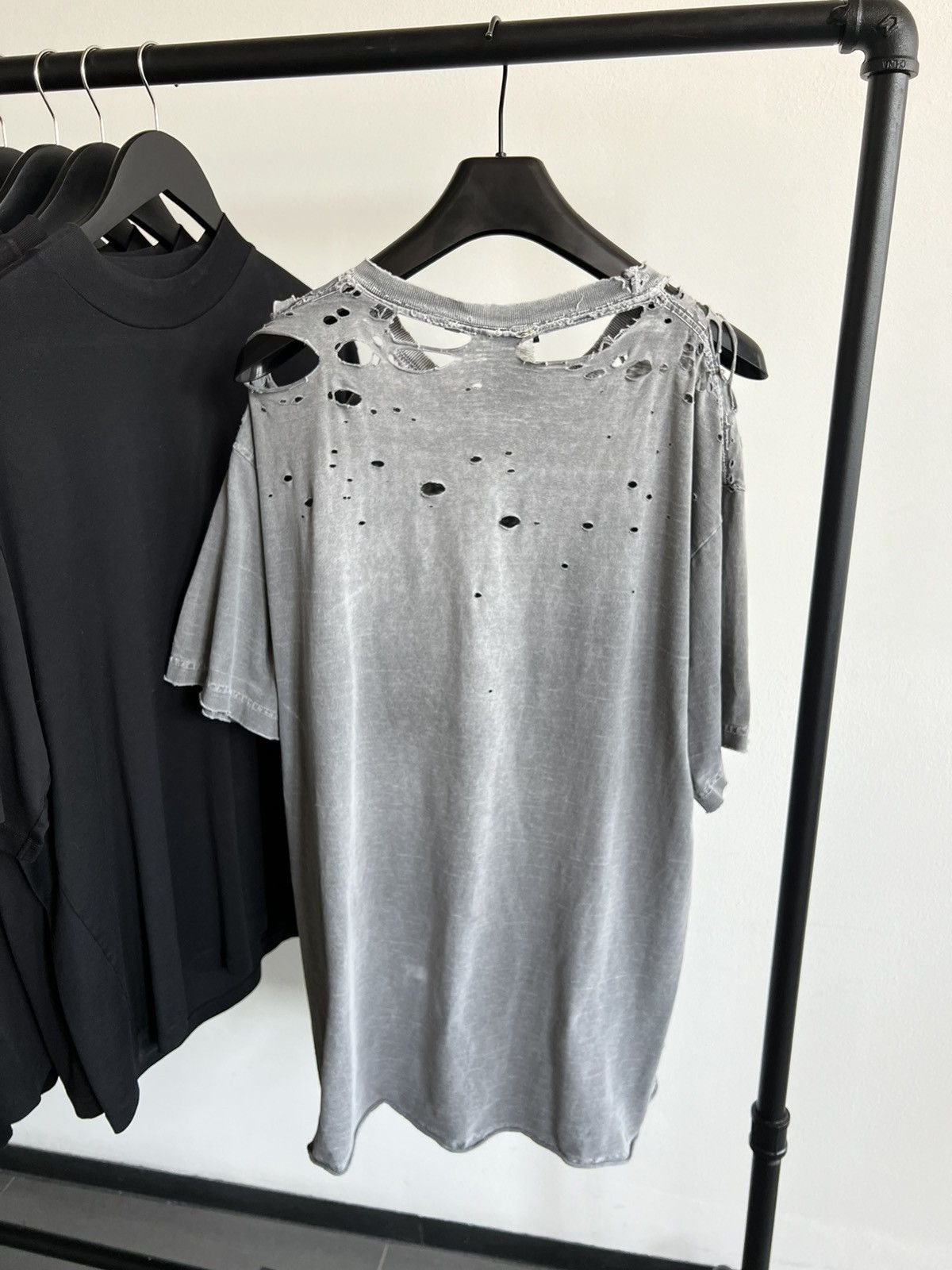 Vintage Vintage Thrashed Destroyed Slate Grey Tee Size US XL / EU 56 / 4 - 2 Thumbnail