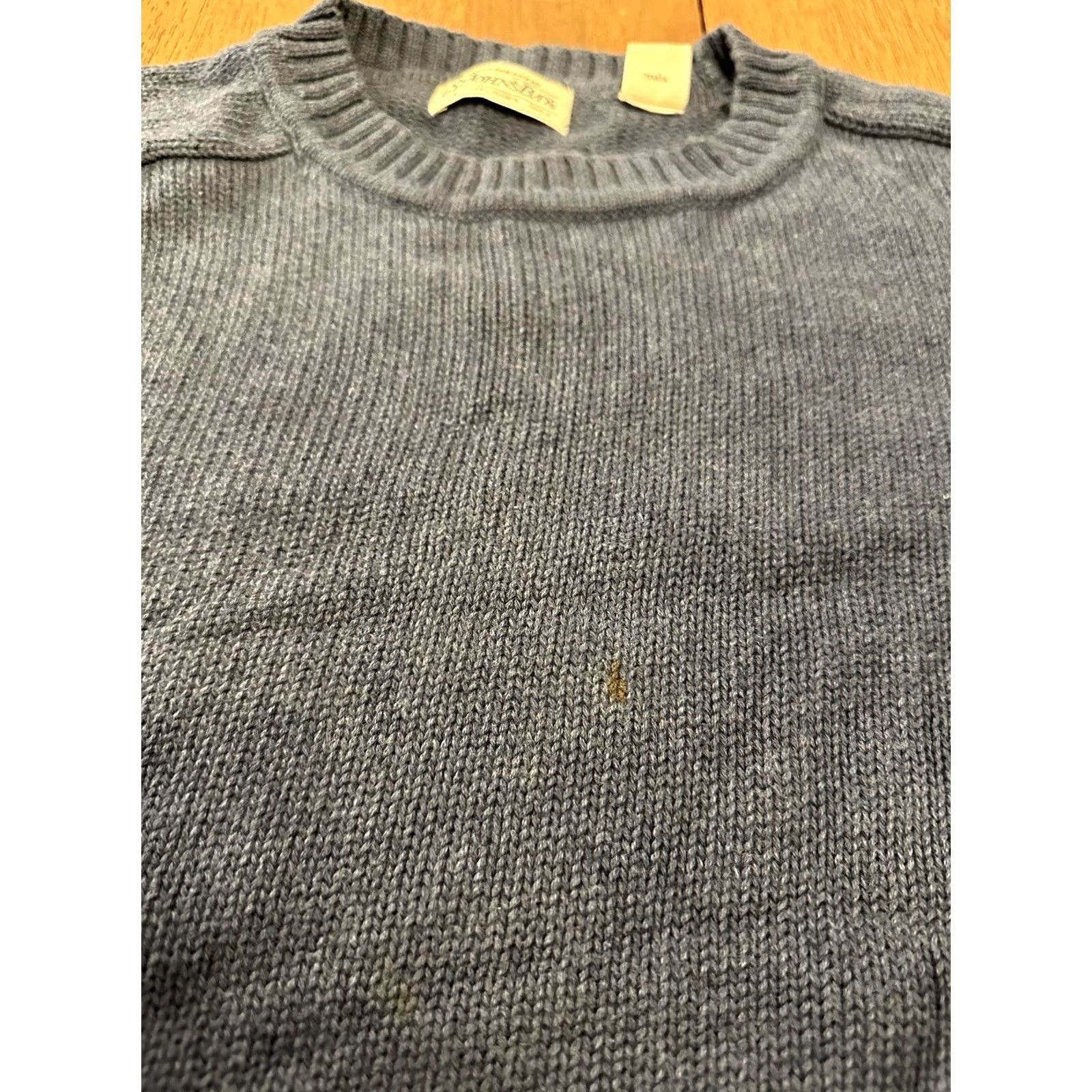 Vintage VINTAGE St. John's Bay Sweater Adult M Grayish Navy Blue Cotton Knit Pullover Crew Neck Long Sleeve Casual Outdoor Hiking Walking Fall Winter Mens Size US M / EU 48-50 / 2 - 2 Thumbnail