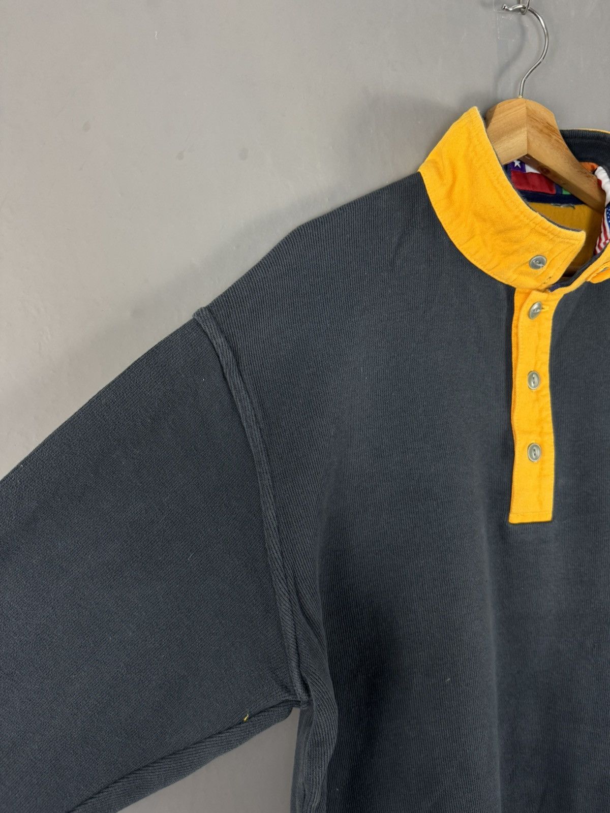 Japanese Brand × Vintage JAPANESE DESIGN ORVIS HALF BUTTON SWEATSHIRT Size US M / EU 48-50 / 2 - 3 Thumbnail