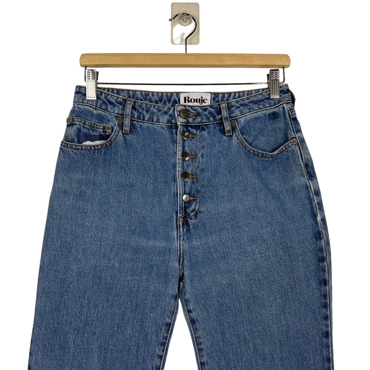 Japanese Brand 🔥 ROUJE PARIS DYED DENIM JEANS Size US 28 / EU 44 - 3 Thumbnail
