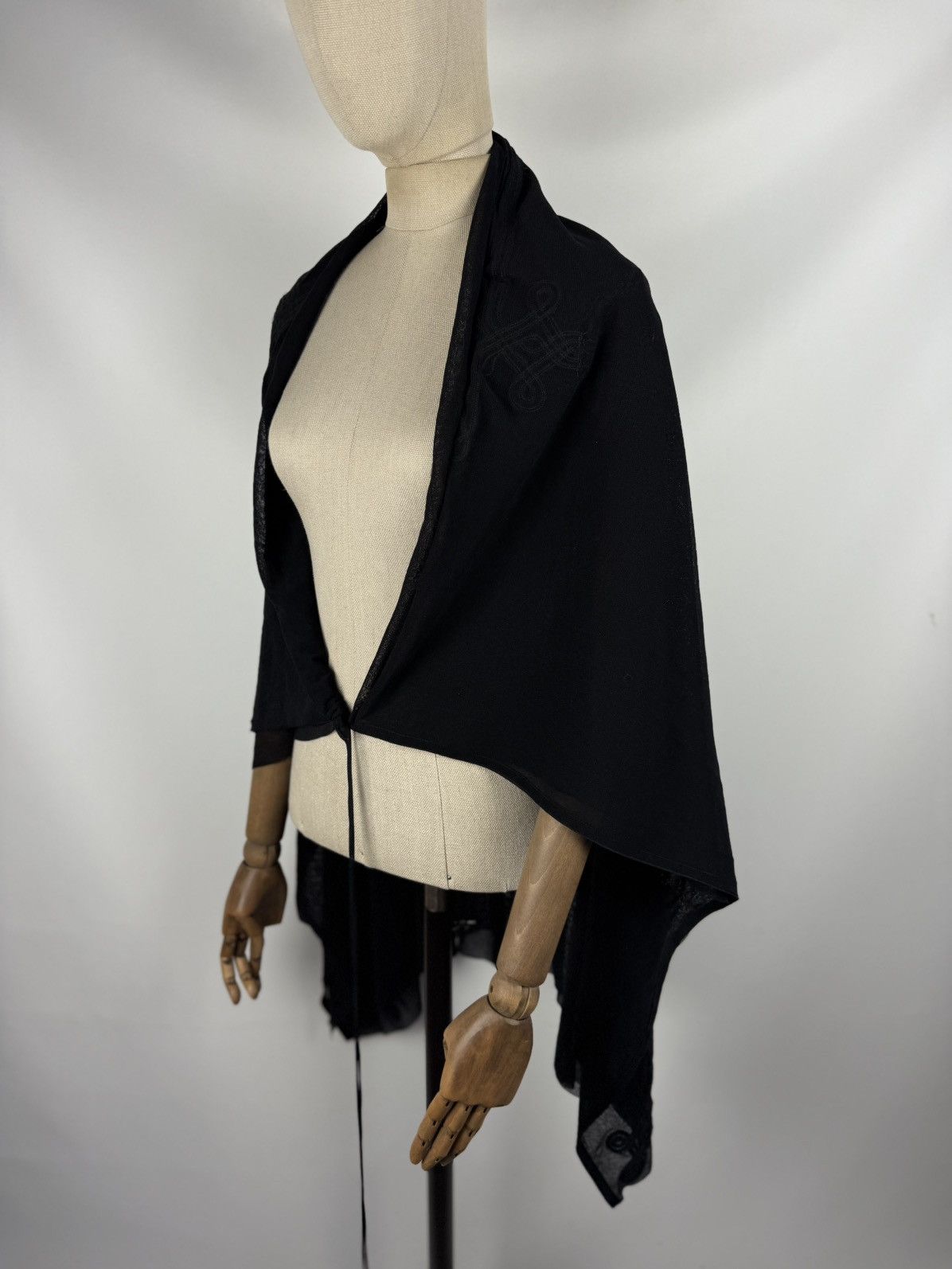 Jean Paul Gaultier Jean Paul Gaultier Soleil Vintage 90s Mesh Cape Tunic Blouse Size M / US 6-8 / IT 42-44 - 5 Thumbnail