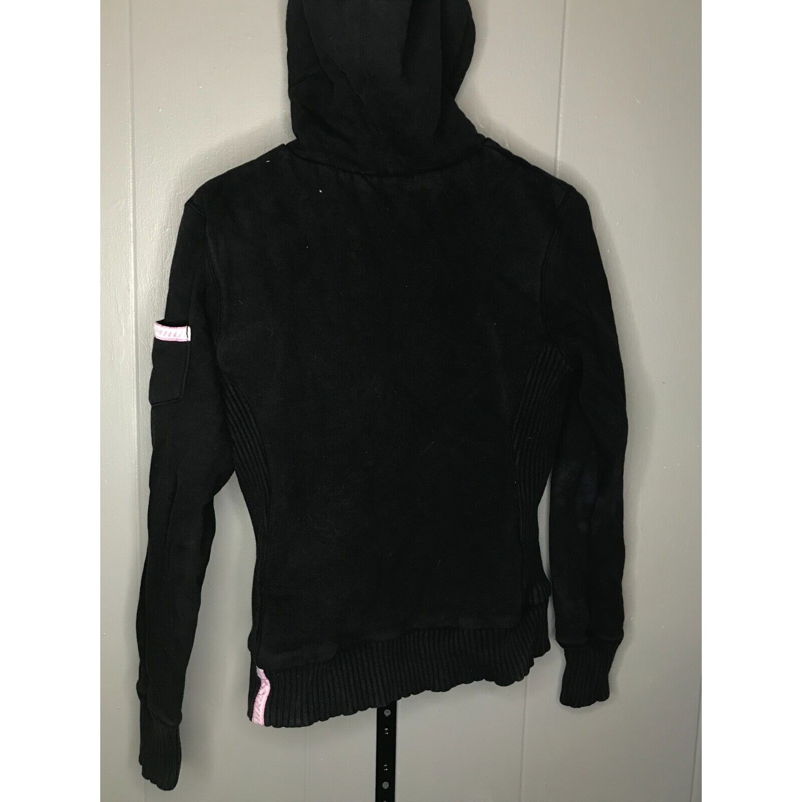 Vintage Klim Jacket Women's Small Grey Pink Hoodie Coat Sherpa Lined Size S / US 4 / IT 40 - 2 Thumbnail