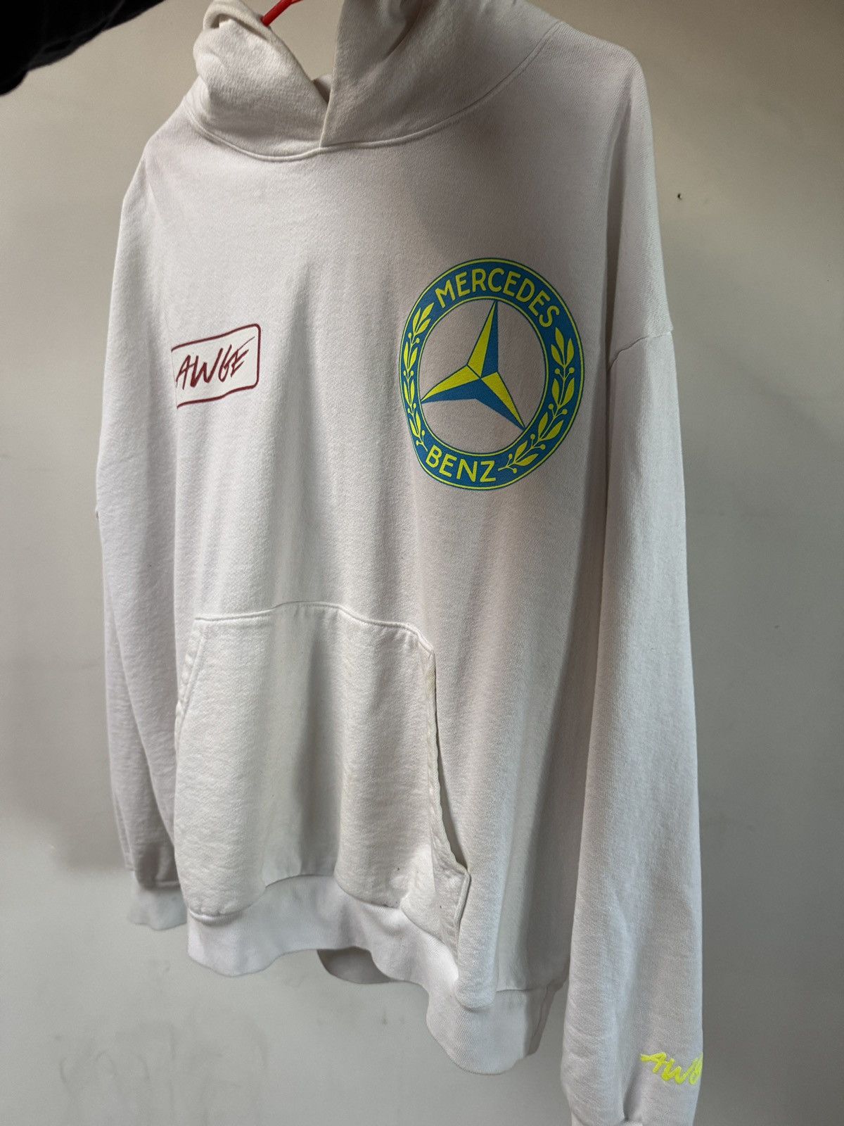 AWGE × Mercedes-Benz AWGE x Mercedes Benz White Hoodie XL Size US XL / EU 56 / 4 - 3 Thumbnail