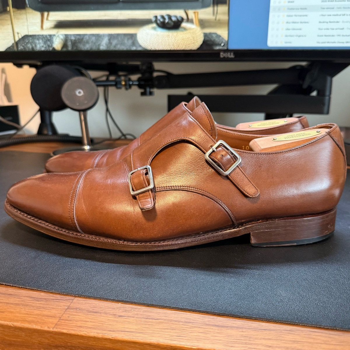 Meermin Meermin Double Monk Strap – Tan Calf – UK 10 / US 11D Size US 11 / EU 44 - 6 Thumbnail