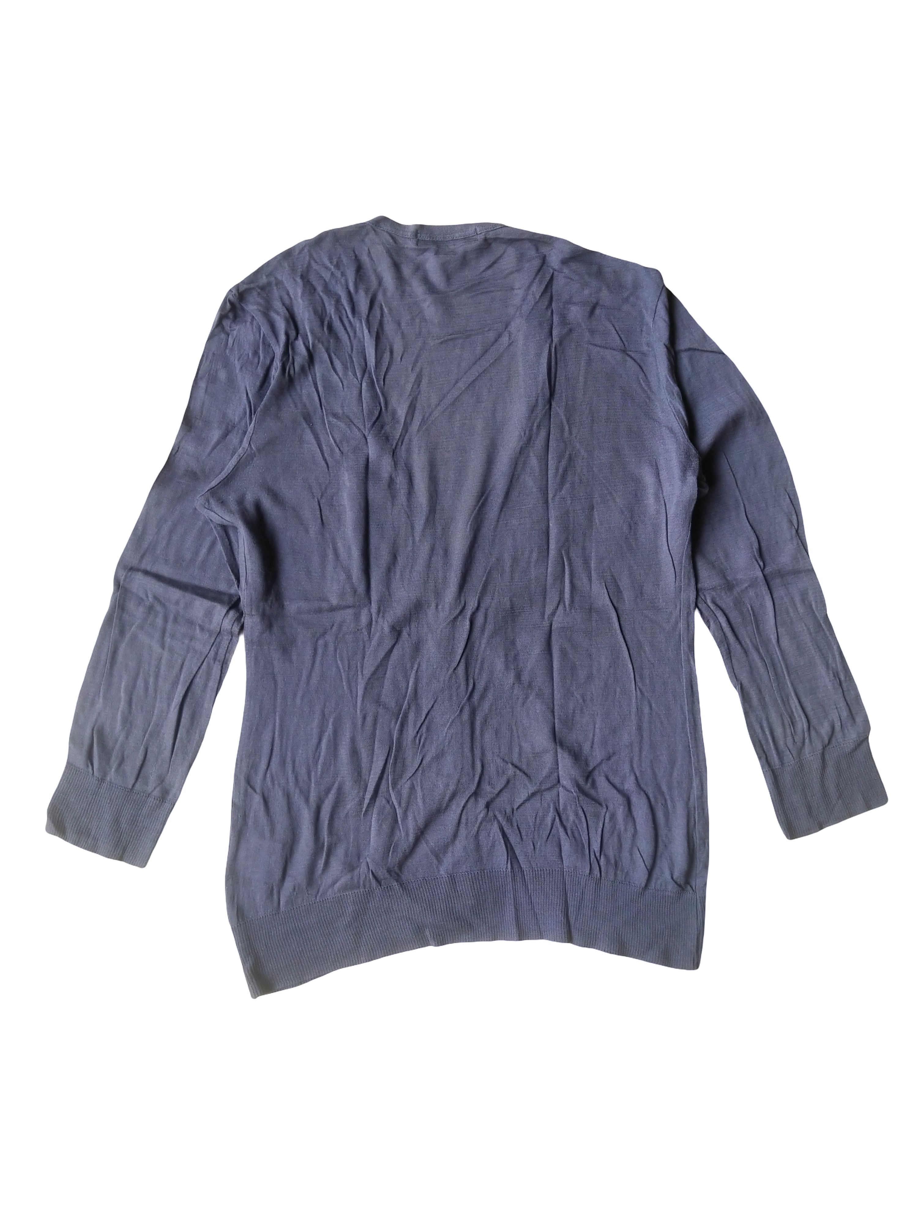 Paul Stuart Paul Stuart New York Navy Cotton Knit Cardigan Size M / US 6-8 / IT 42-44 - 5 Thumbnail