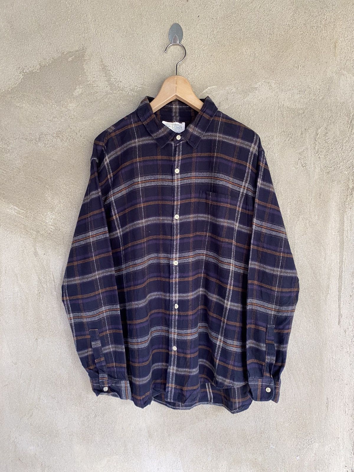 URBAN RESEARCH DOORS Urban Research Doors Plaid Tartan Flannel Shirt Button Up Size US XL / EU 56 / 4 - 2 Thumbnail