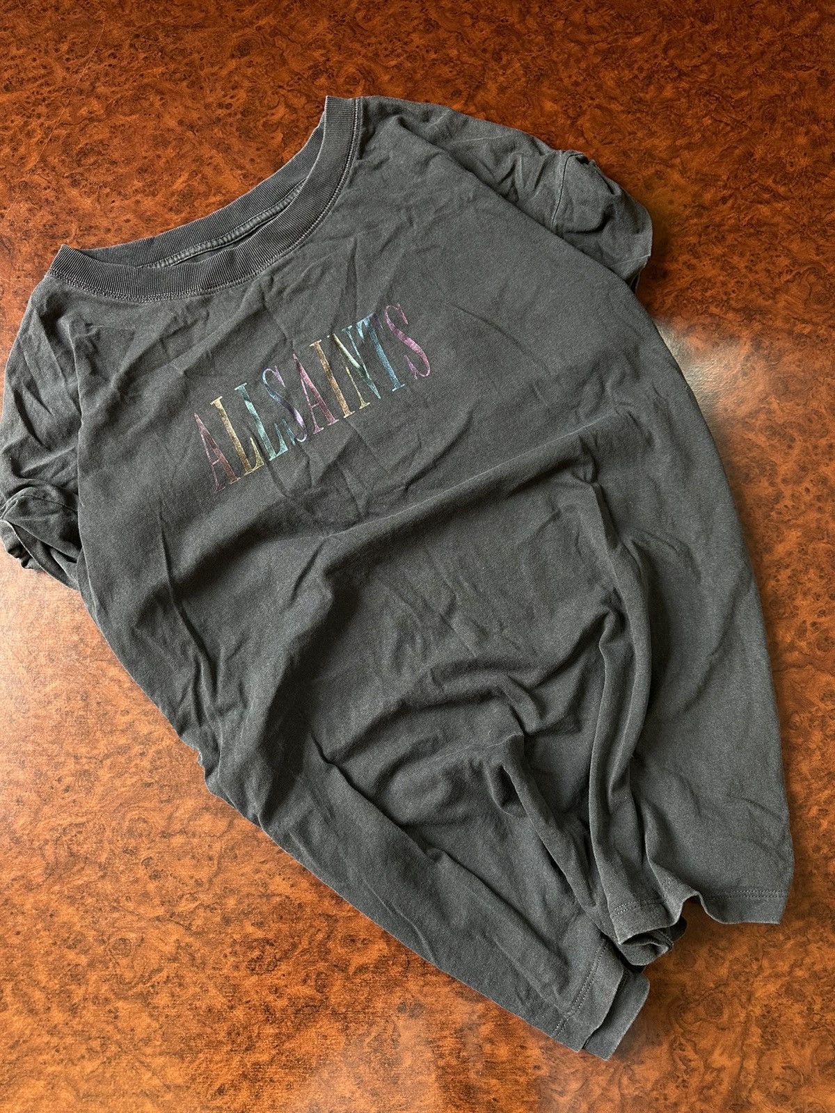 Allsaints × If Six Was Nine AllSaints Tee Shirt Double Sided Logo BIG RAINBOW MONO Size US M / EU 48-50 / 2 - 1 Thumbnail
