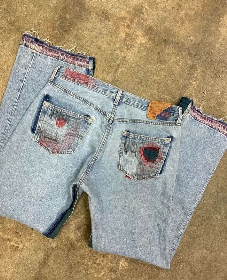 Other PROJECT CAPRI SIZE34 RED RUM JEANS Size US 34 / EU 50 - 3 Thumbnail
