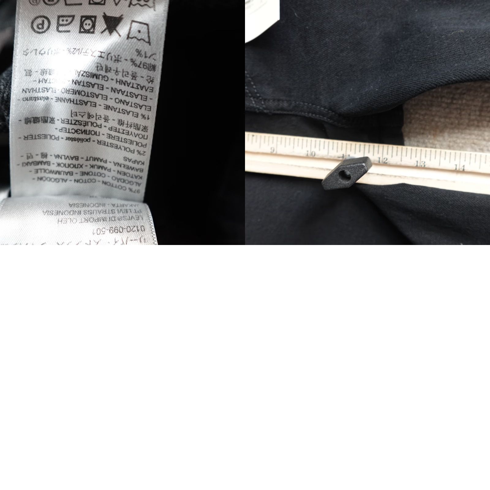 Levi's Levi's Womens Jeans 28 x 27 Black 724 High Rise Straight Cropped NEW Size 28" / US 6 / IT 42 - 10 Thumbnail