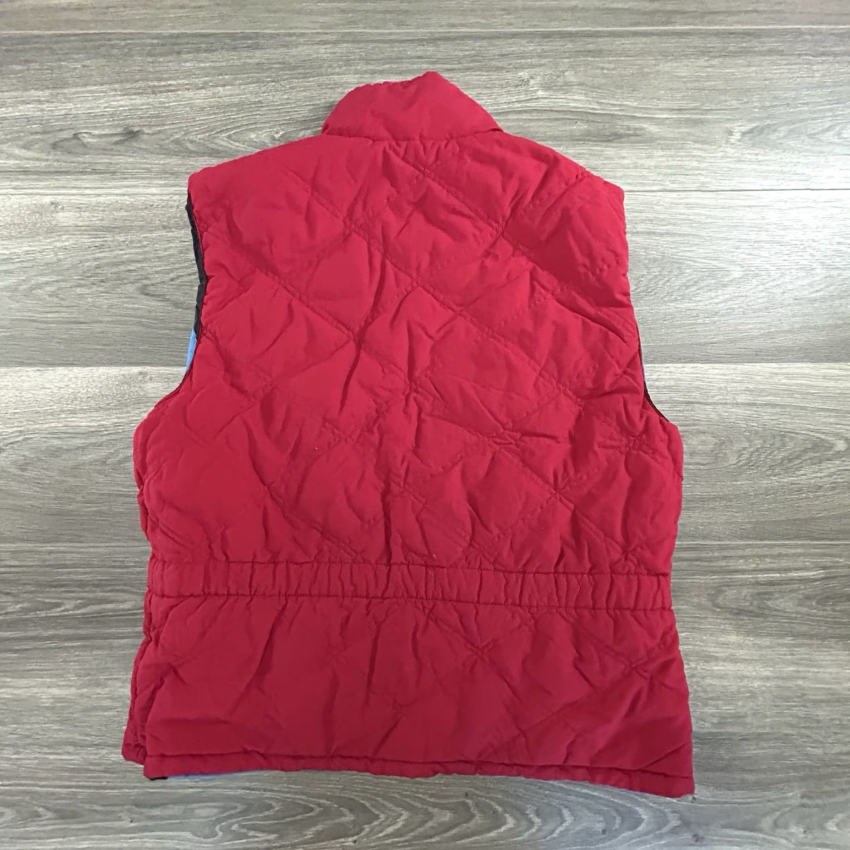 Nike VINTAGE Nike Vest Jacket Womens Large Reversible Nylon 90s Spellout Logo Zipper Pockets Blue Size L / US 10 / IT 46 - 4 Thumbnail