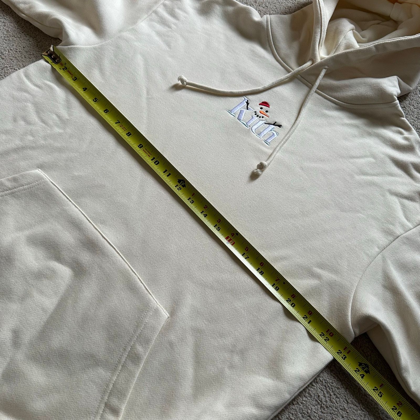 Kith Kith Kithmas Snowman Embroidery Hoodie in Cream Size US M / EU 48-50 / 2 - 6 Thumbnail