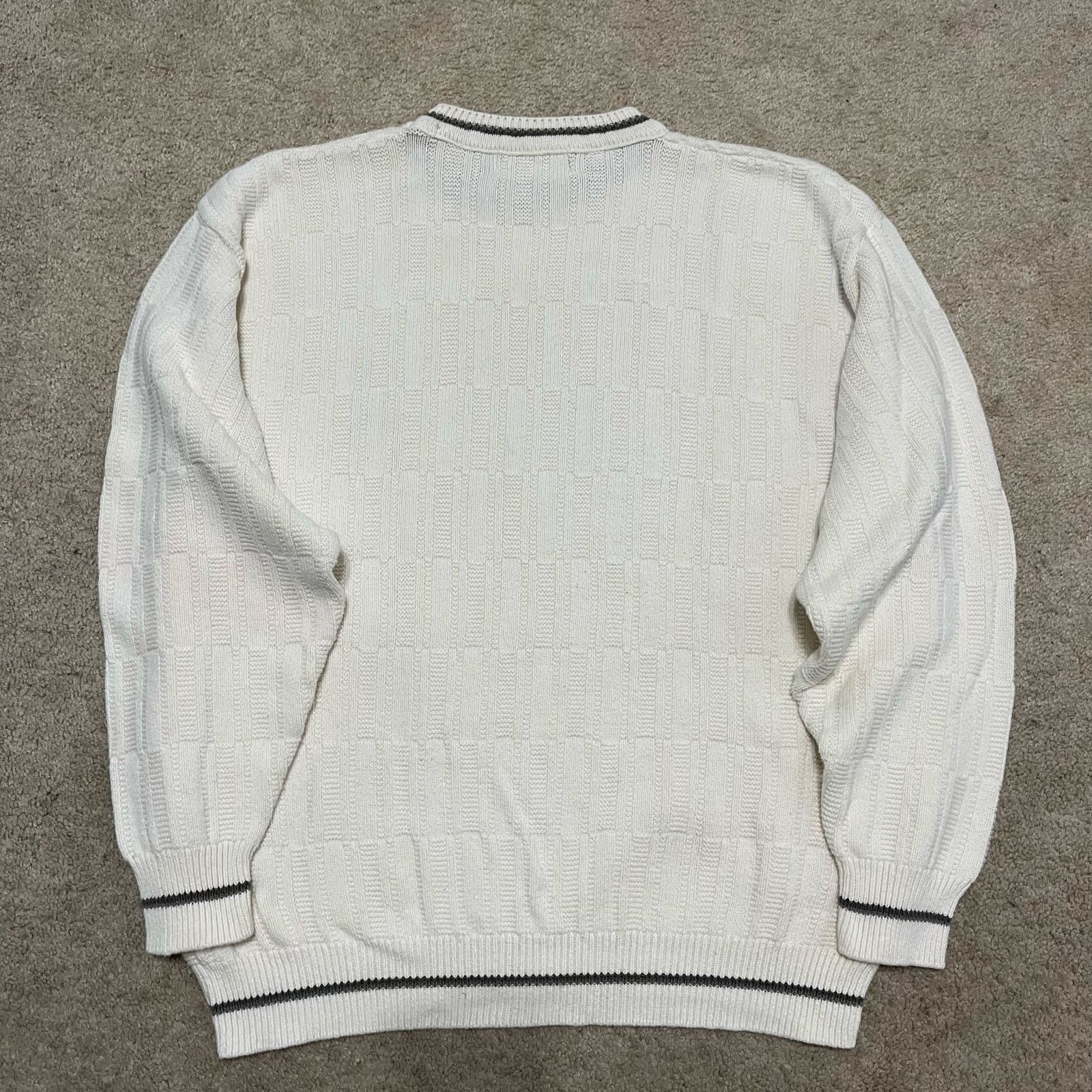 Other Vintage Carmel Golf Knit Pullover White Sweater USA Made L Size US L / EU 52-54 / 3 - 2 Thumbnail