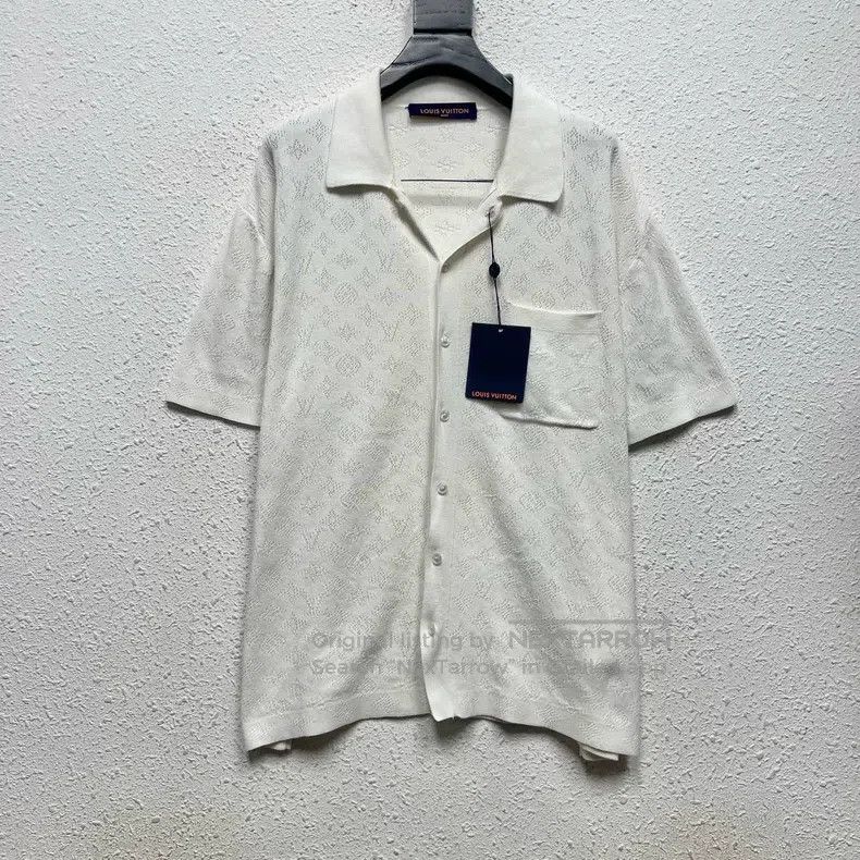 Louis Vuitton Louis Vuitton 2025fw latest white knitted short sleeve shi Size US L / EU 52-54 / 3 - 1 Thumbnail