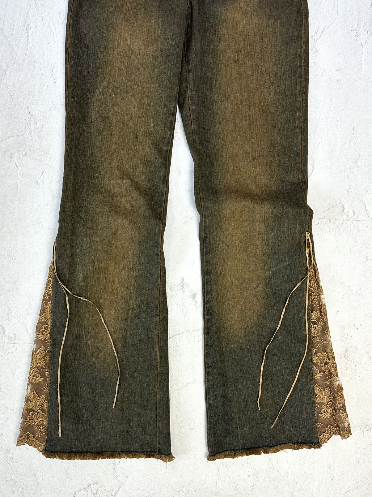 Beauty Beast × If Six Was Nine × Vintage Vintage Flared Washed Jeans Size 28" / US 6 / IT 42 - 3 Thumbnail