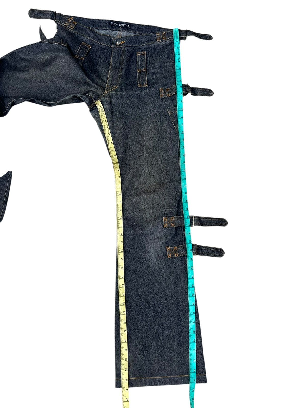 Vintage Vintage Body Butter Japan Fade Denim Bondage Bootcut Jeans Size US 33 - 6 Thumbnail
