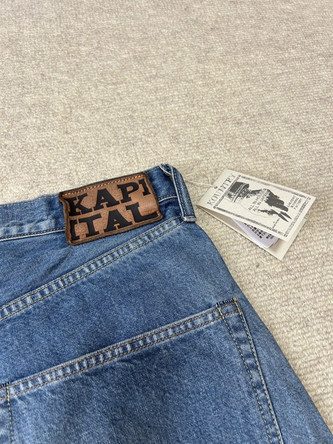 Kapital kapital 14oz Denim 5P Bone Shorts Size US 36 / EU 52 - 3 Thumbnail
