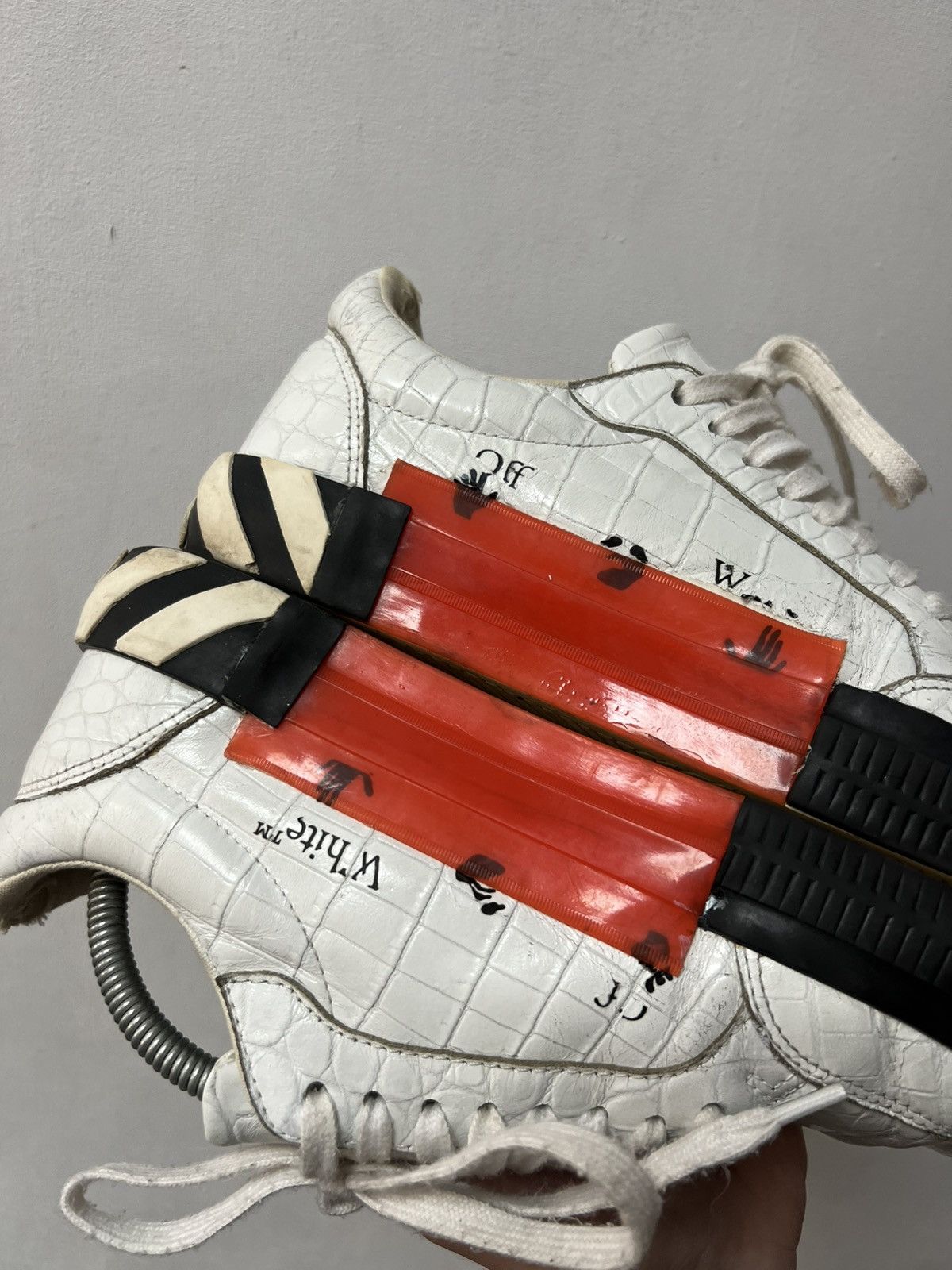 Off-White Off-White Low Vulcanized white/white Sneaker Leather Size US 8 / EU 41 - 12 Thumbnail