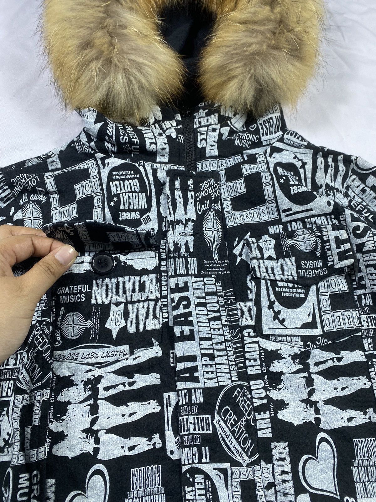 Japanese Brand Japanese Roc Fur zip Hoodie Size US S / EU 44-46 / 1 - 6 Thumbnail
