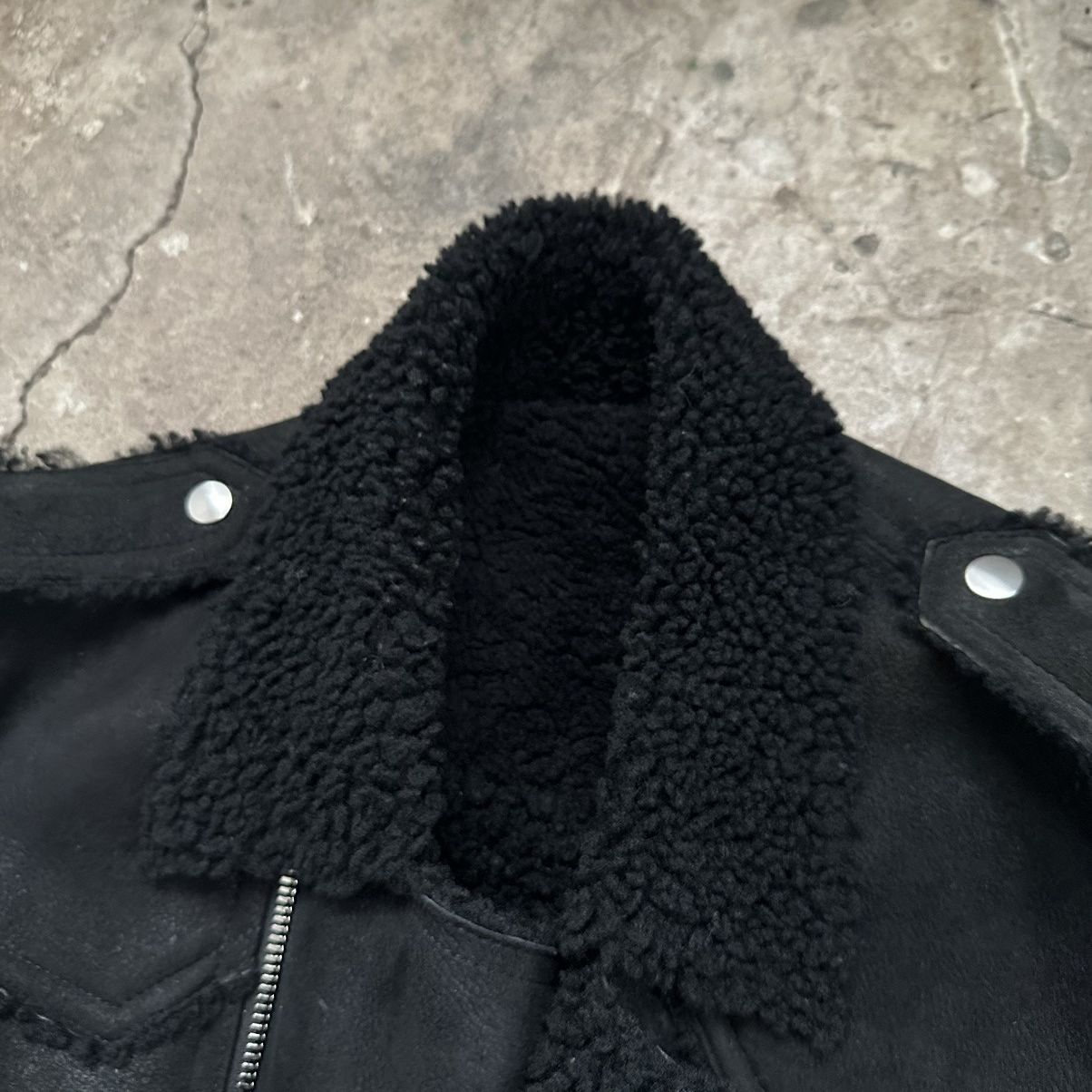 Balmain Shearling Biker Jacket in Black Size US L / EU 52-54 / 3 - 13 Thumbnail