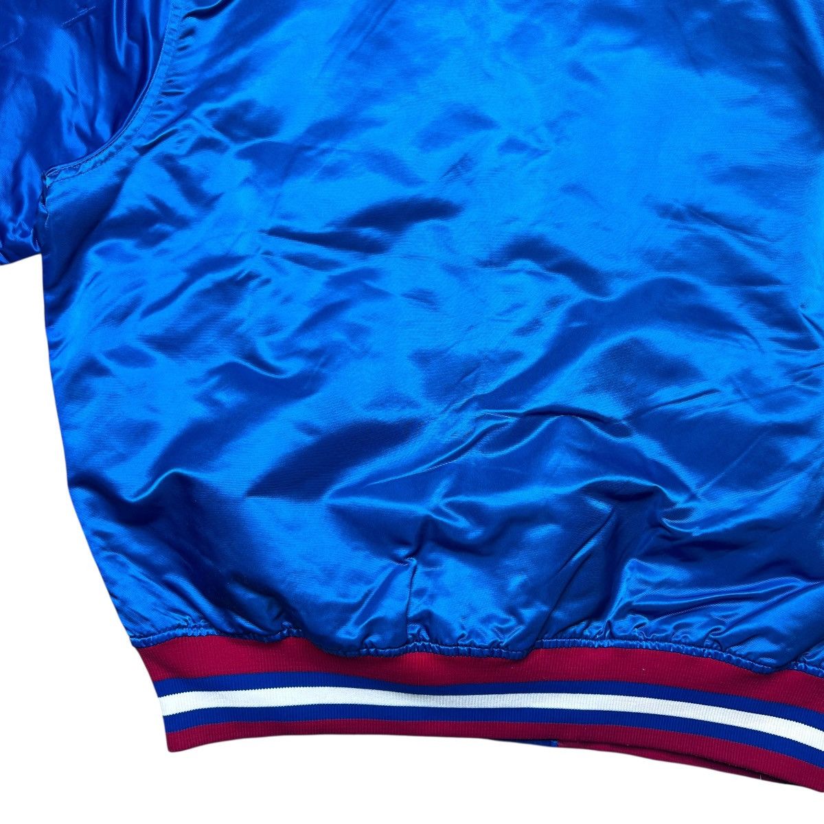 Starter 1990s NHL Winnipeg Jets Starter Spell Out Blue Satin Jacket Size US L / EU 52-54 / 3 - 17 Thumbnail