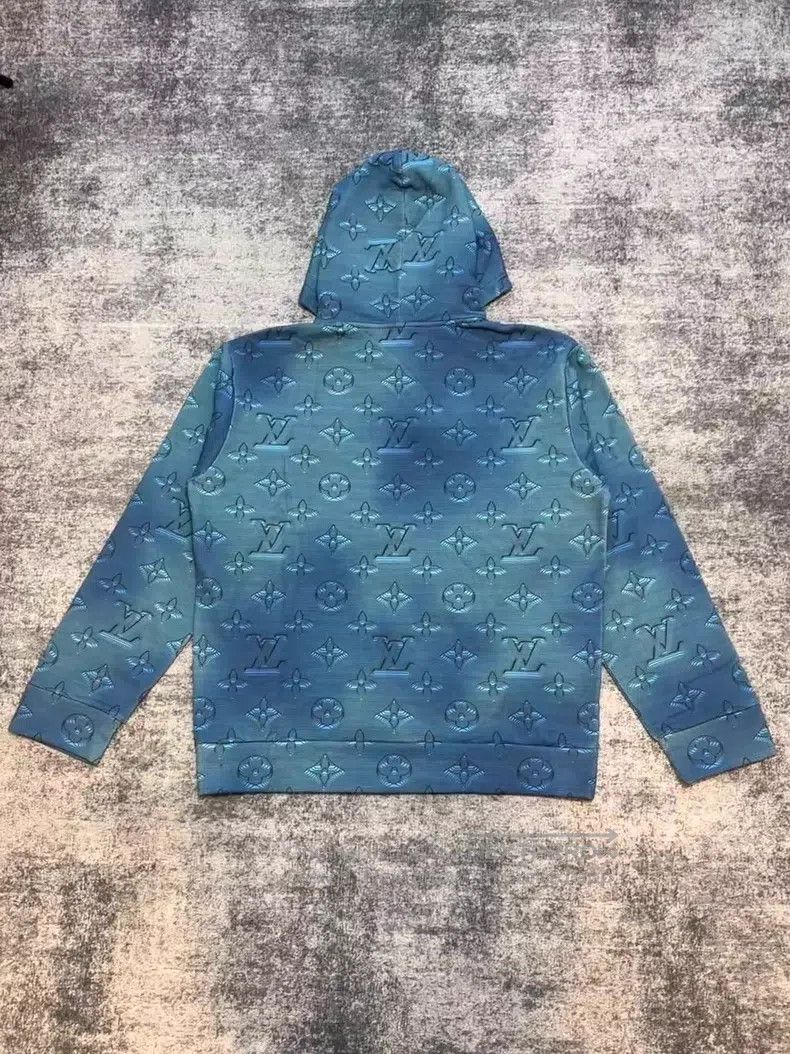 Louis Vuitton Louis Vuitton Blue Full Print 2054 Heat Sensing Hoodie Size US XXL / EU 58 / 5 - 2 Thumbnail