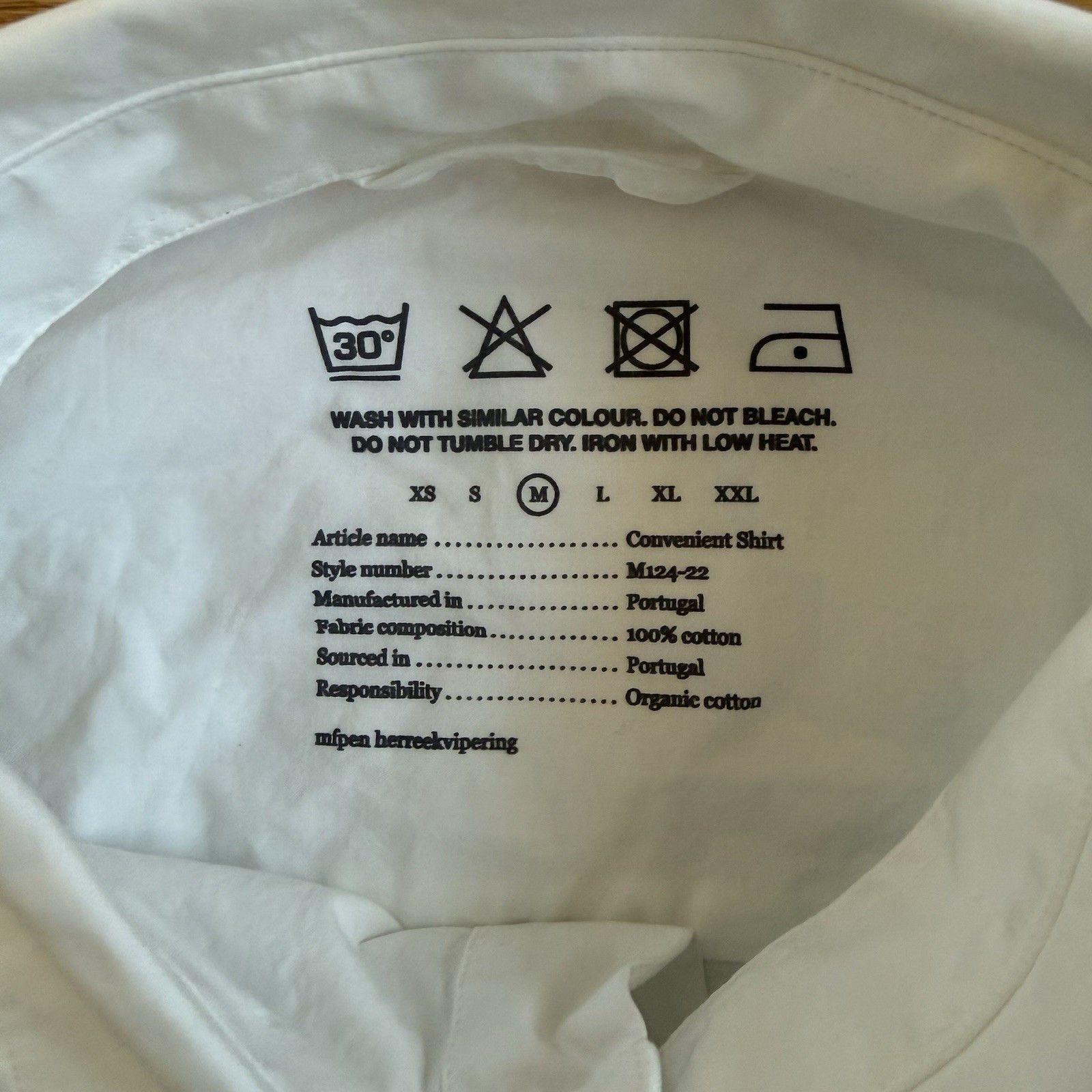 Mfpen Mfpen Convenient Shirt in White M124-22 Size US M / EU 48-50 / 2 - 8 Thumbnail
