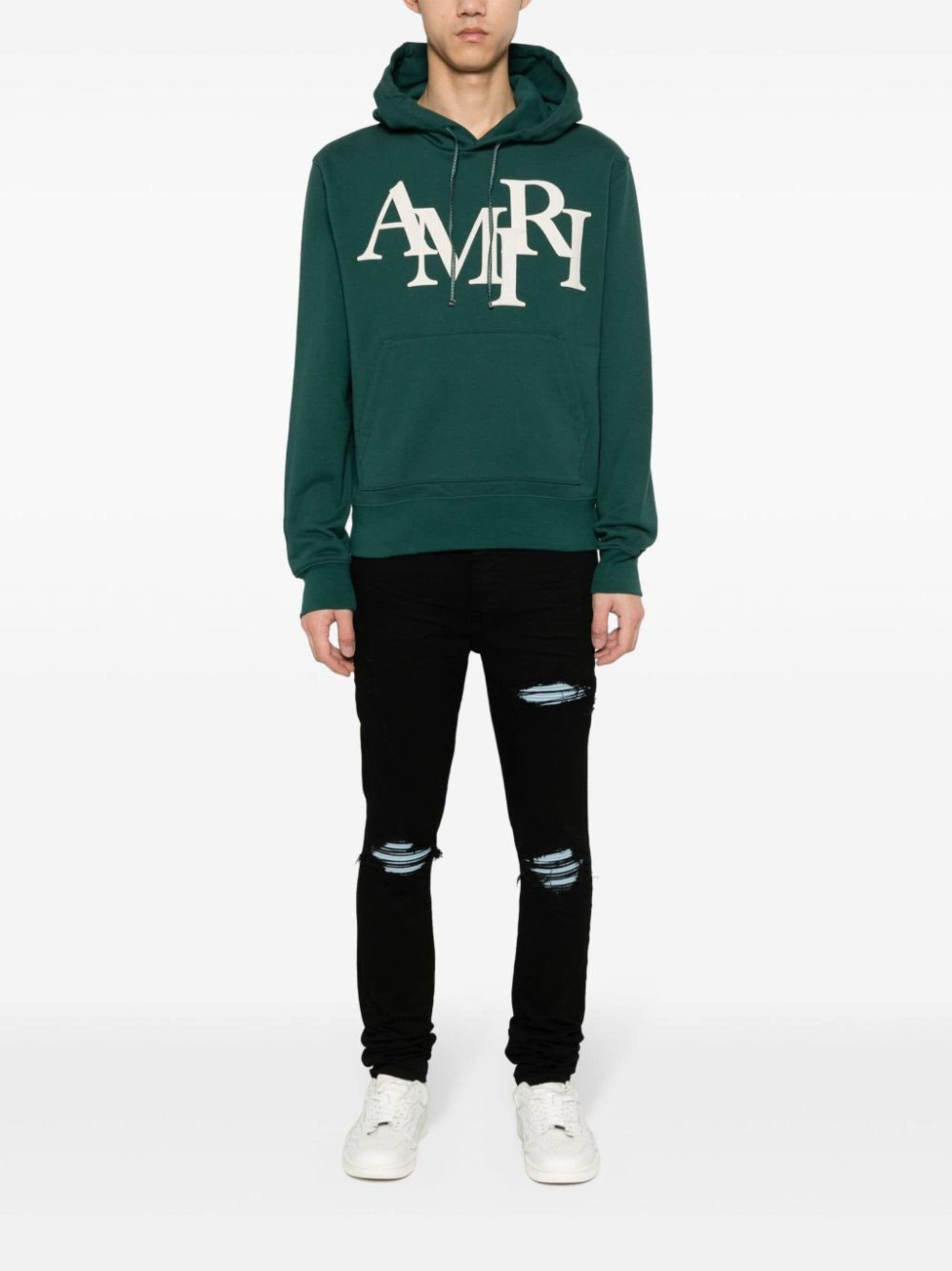 Amiri oc11z0225 MX1 Suede Jeans in Black Size US 31 - 2 Thumbnail