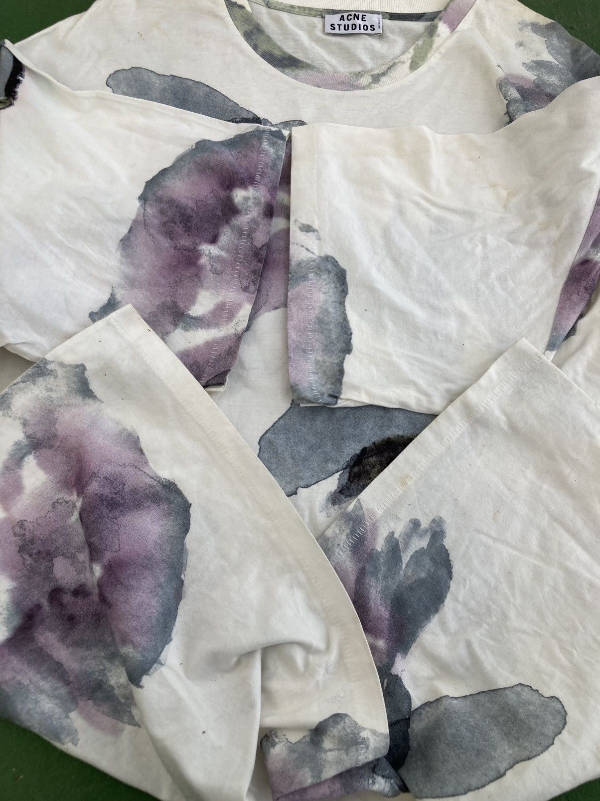 Acne Studios Acne Studios BESS MERCI PRT PAW13 Flowe Print oversize tee Size US M / EU 48-50 / 2 - 13 Thumbnail