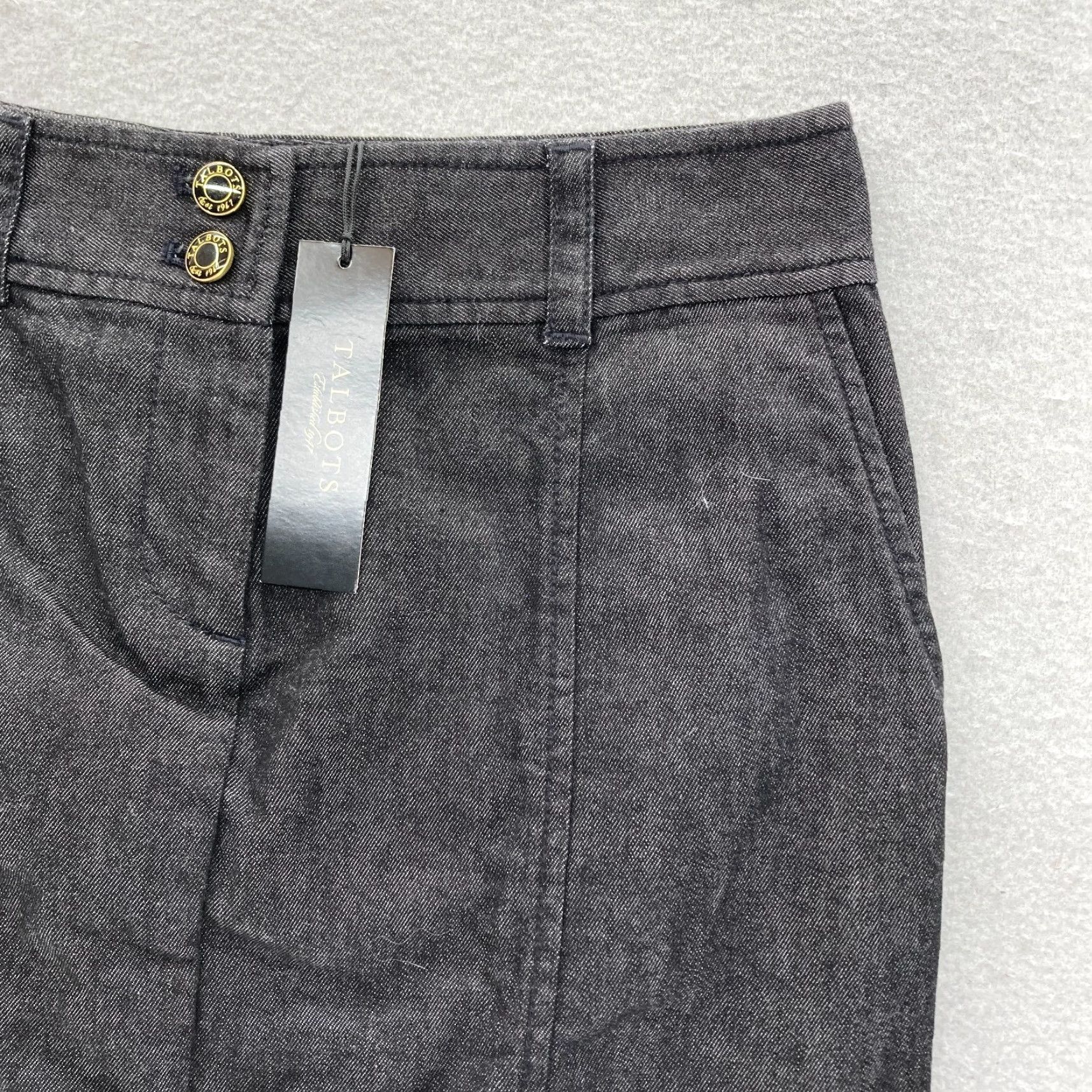 Talbots Talbots Petites Pencil Skirt Women's 2P Black Casual Office Career Business NWT Size 26" / US 2 / IT 38 - 3 Thumbnail