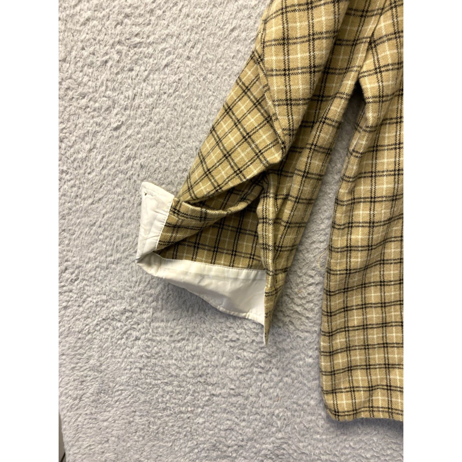 Area VINTAGE Bay Area Traders Flannel Shirt Jacket Plaid Tan XXL Men Shirt Button-Up Hooded Pockets Casual Size US XXL / EU 58 / 5 - 4 Thumbnail